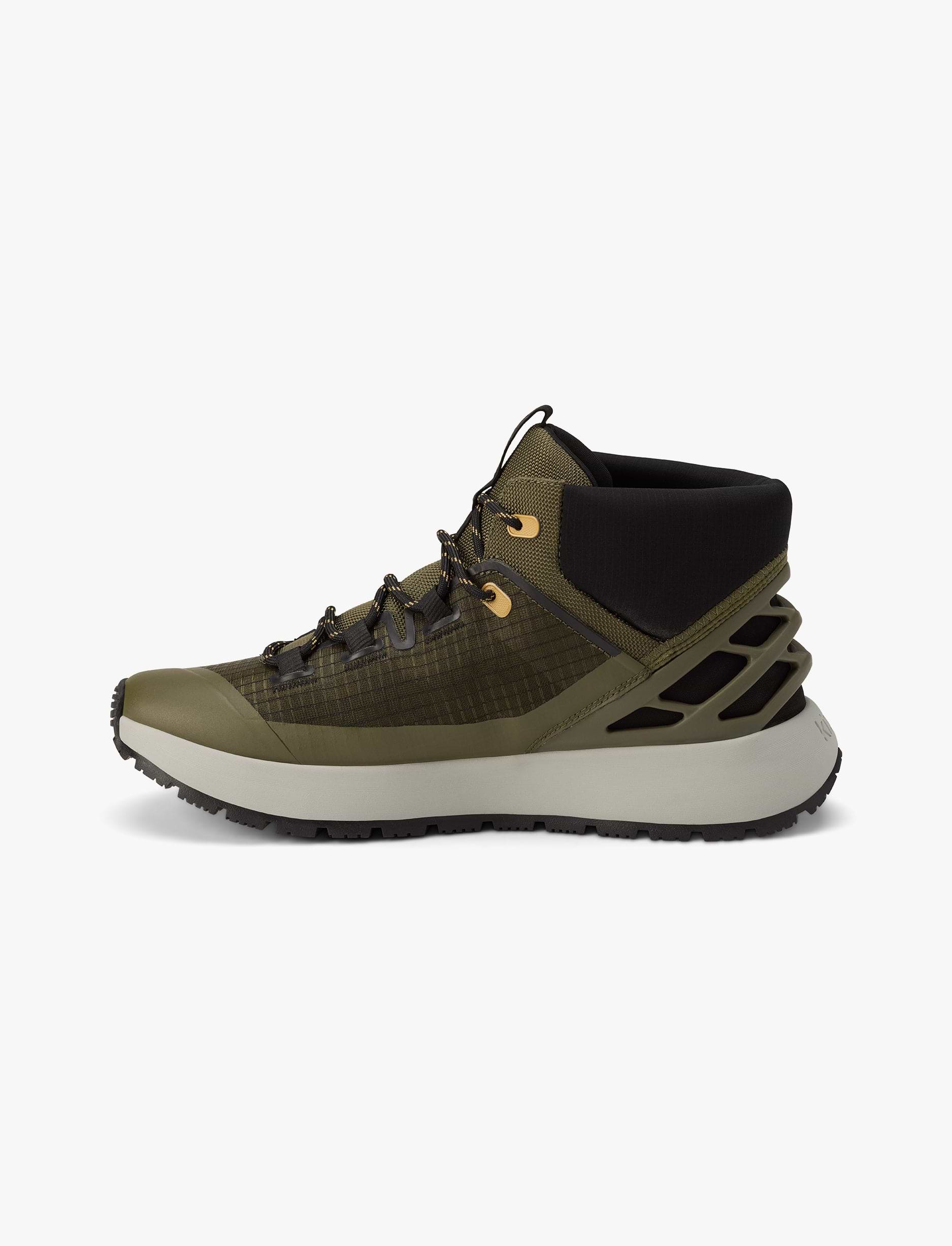 Kizik Men’s Wasatch Mid - נעלי טיולים קיזיק לגברים בצבע זית כהה/אפרפר