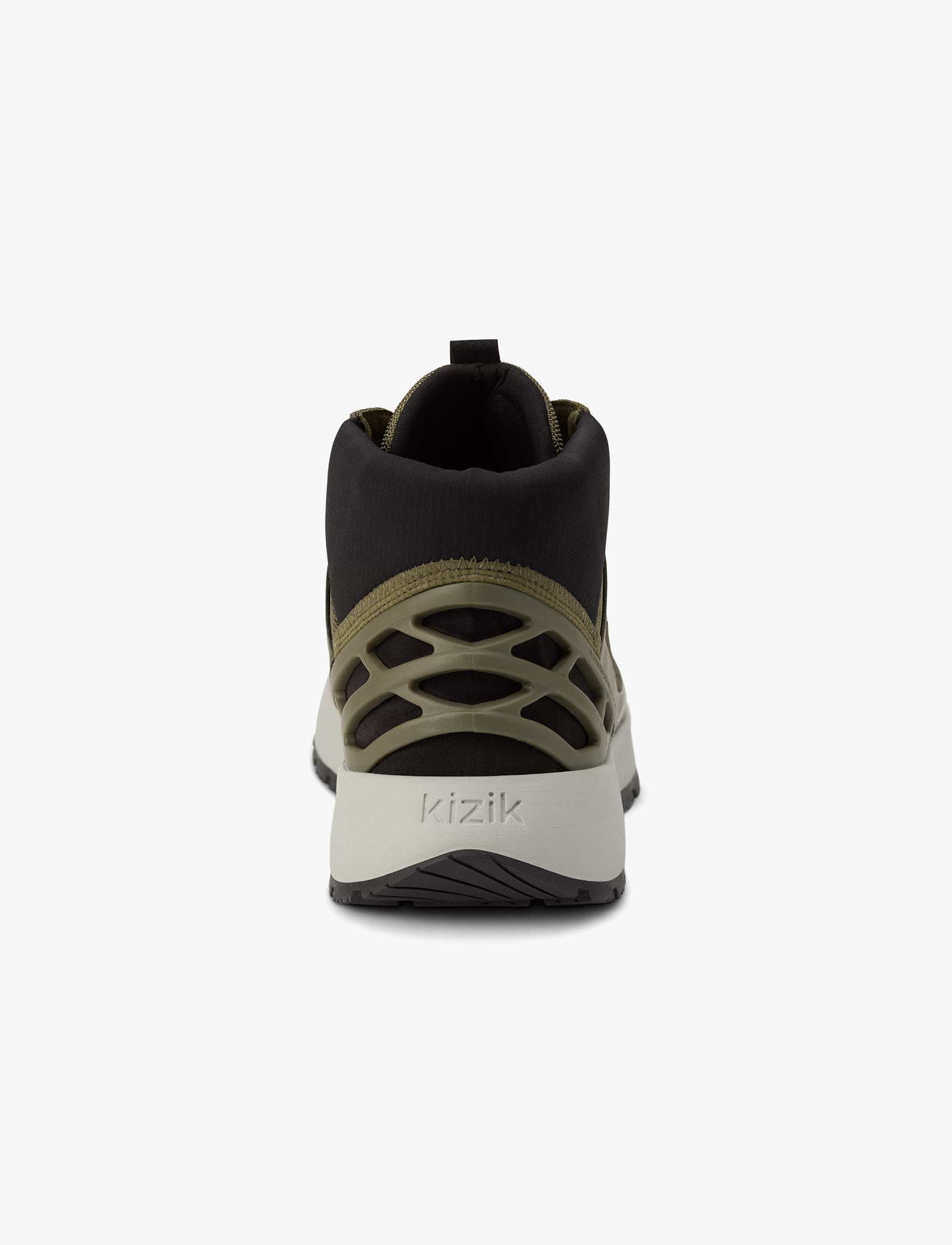 Kizik Men’s Wasatch Mid - נעלי טיולים קיזיק לגברים בצבע זית כהה/אפרפר