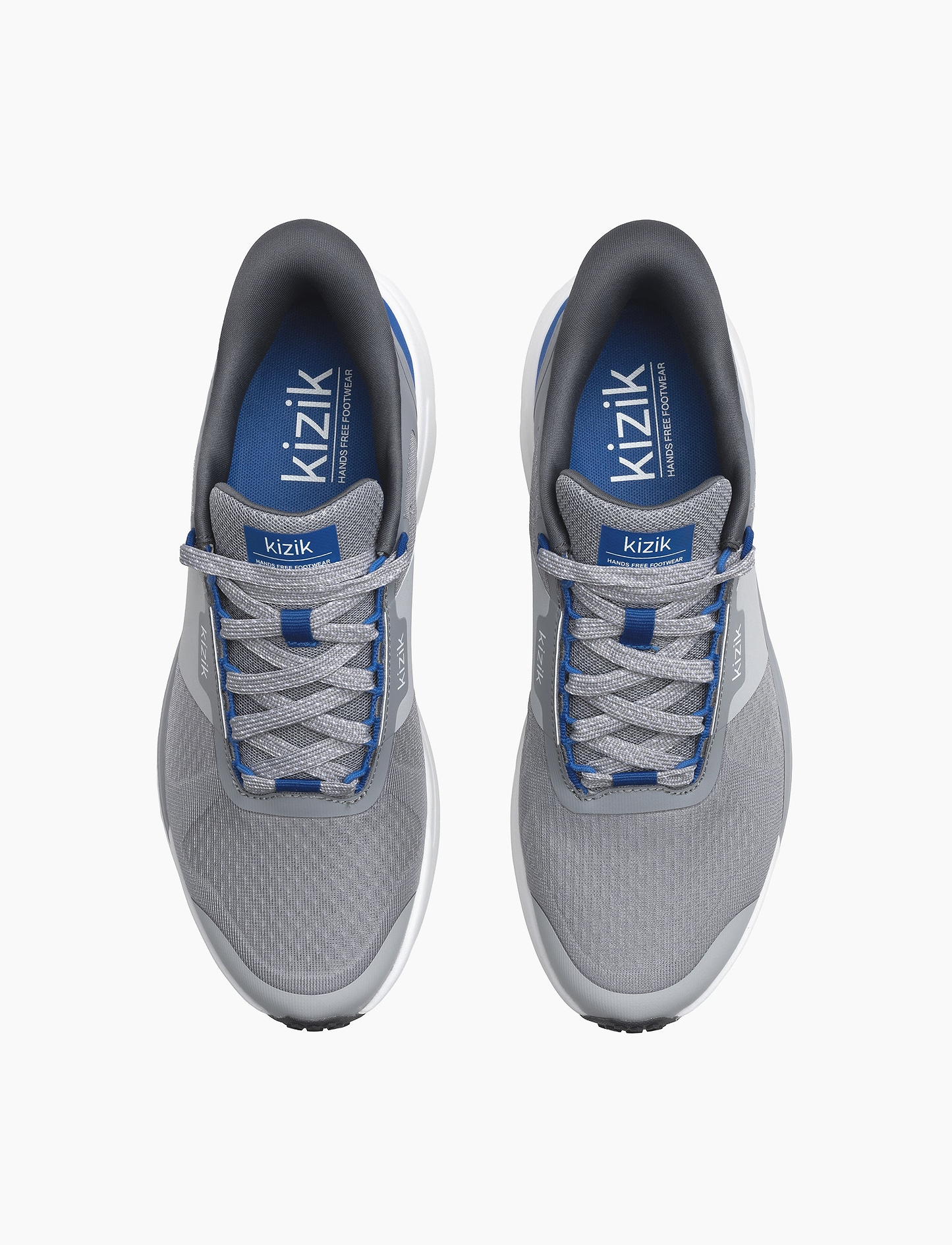 Kizik Men's Freedom Run - נעלי ספורט קיזיק פרידום לגברים בצבע אפור/כחול