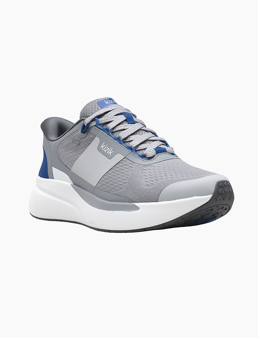 נעלי ספורט קיזיק פרידום רחבות לגברים בצבע אפור/לבן - Kizik Men's Freedom Run Wide