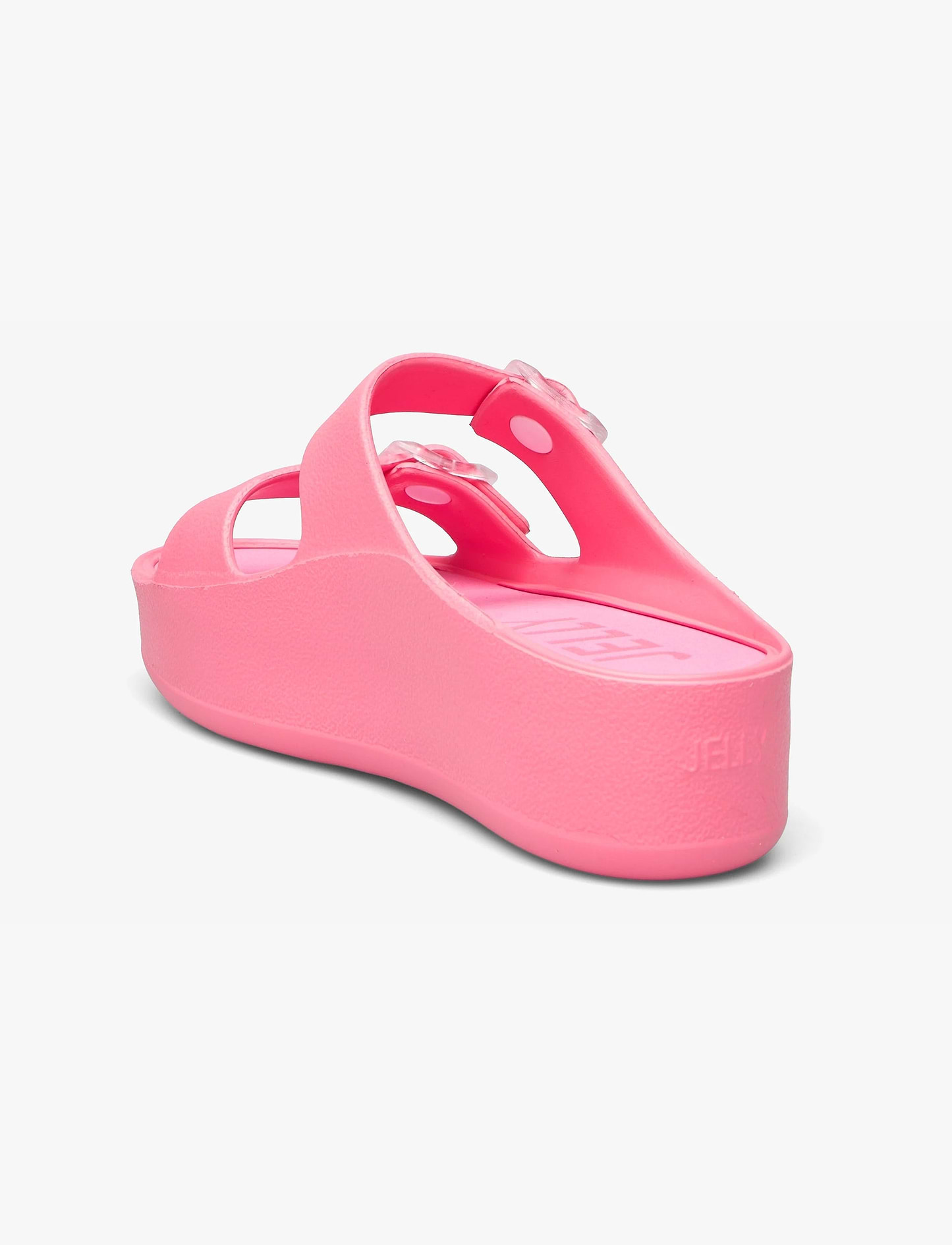 Lemon Jelly Fenix Slide -כפכפי פלטפורמה למון ג'ילי עם שתי רצועות אבזם לנשים