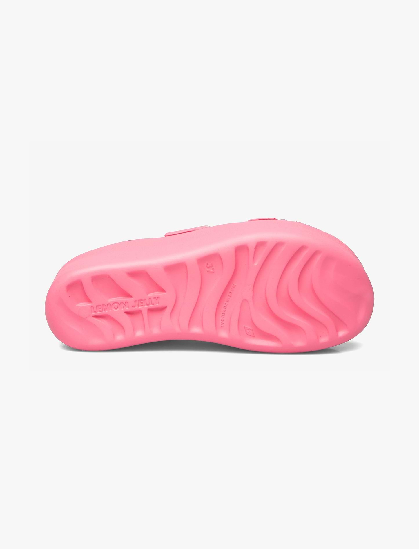 Lemon Jelly Fenix Slide -כפכפי פלטפורמה למון ג'ילי עם שתי רצועות אבזם לנשים