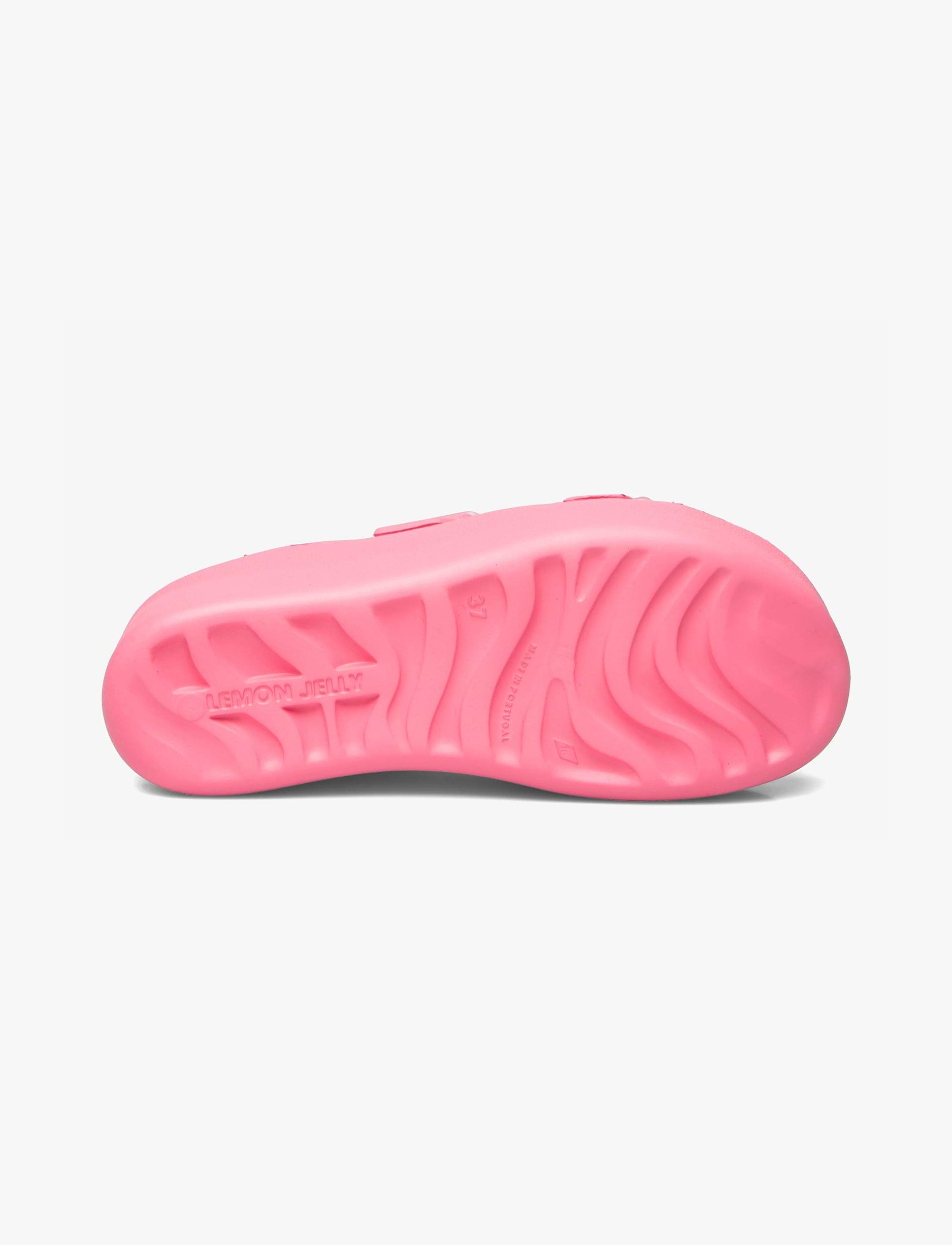Lemon Jelly Fenix Slide -כפכפי פלטפורמה למון ג'ילי עם שתי רצועות אבזם לנשים