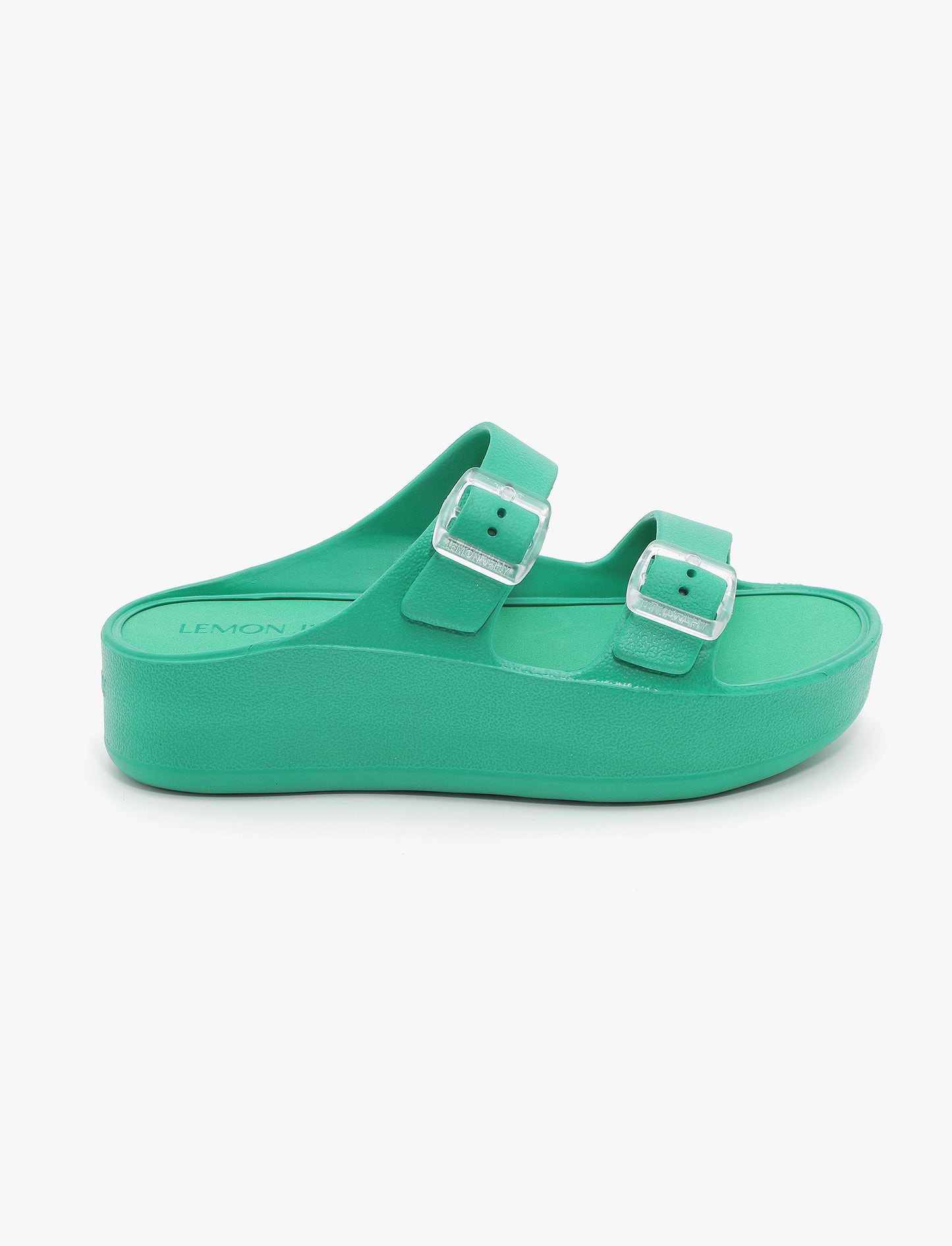 Lemon Jelly Fenix Slide -כפכפי פלטפורמה למון ג'ילי עם שתי רצועות אבזם לנשים