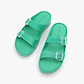 Lemon Jelly Fenix Slide -כפכפי פלטפורמה למון ג'ילי עם שתי רצועות אבזם לנשים