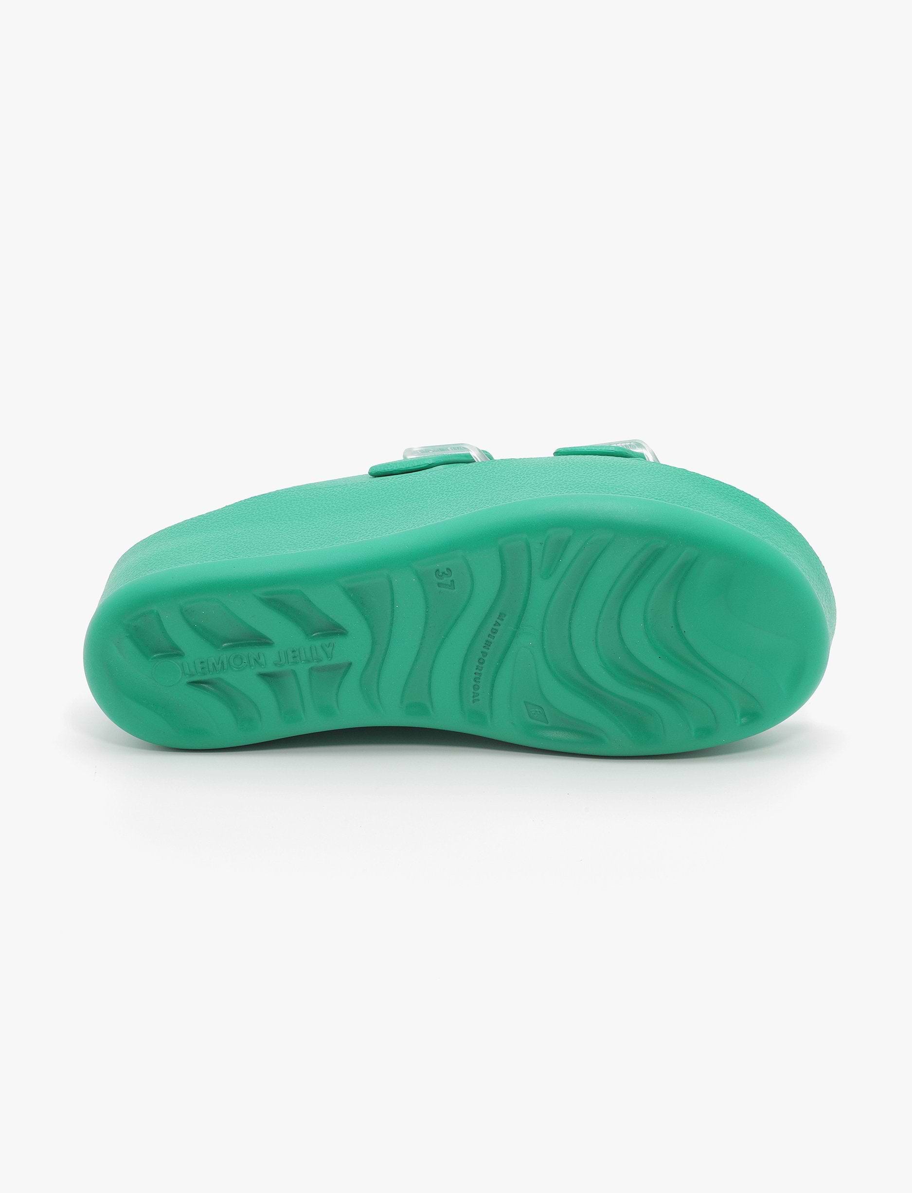 Lemon Jelly Fenix Slide -כפכפי פלטפורמה למון ג'ילי עם שתי רצועות אבזם לנשים
