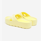 Lemon Jelly Moony Slide -כפכפי פלטפורמה למון ג'ילי עם רצועות איקס קלועות לנשים