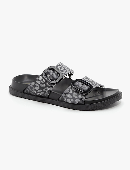 Lemon Jelly Elise Feline Slide - כפכפי סלייד לנשים למון ג'ילי דגם אליס פלין בצבע שחור