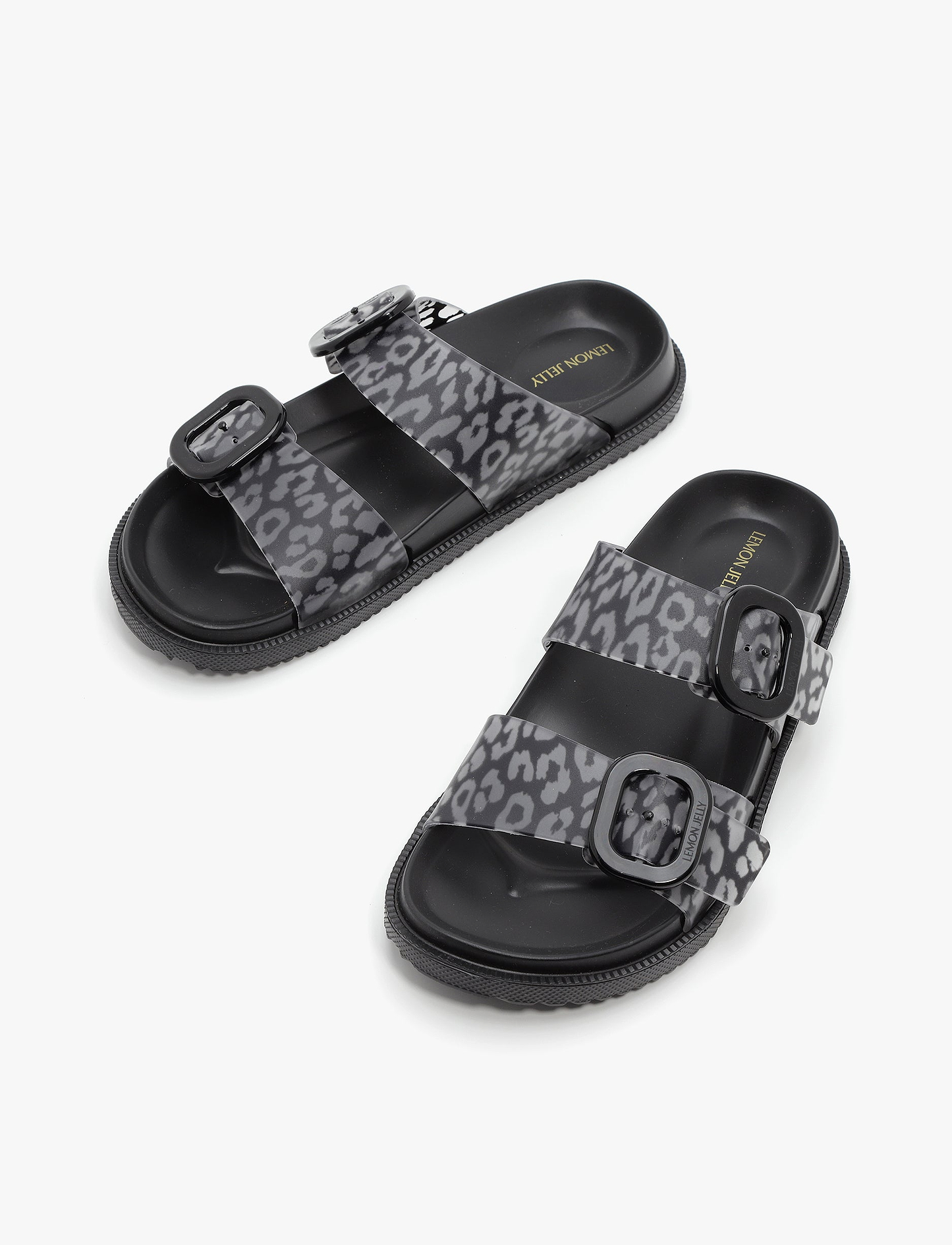 Lemon Jelly Elise Feline Slide - כפכפי סלייד לנשים למון ג'ילי דגם אליס פלין בצבע שחור