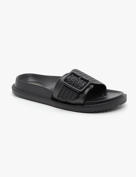 Lemon Jelly Zelie Slide - כפכפי סלייד לנשים למון ג'ילי דגם זלי בצבע שחור