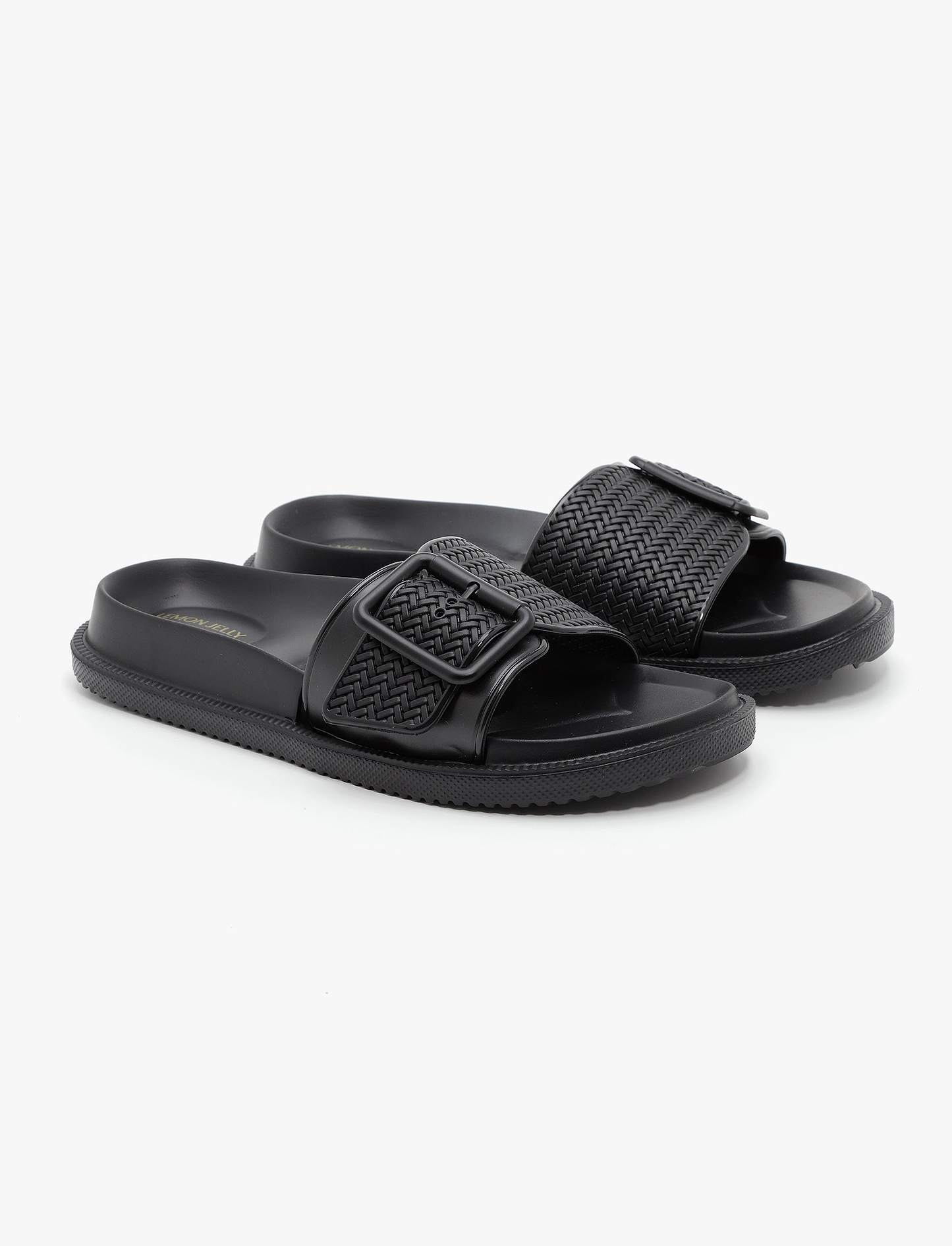 Lemon Jelly Zelie Slide - כפכפי סלייד לנשים למון ג'ילי דגם זלי בצבע שחור