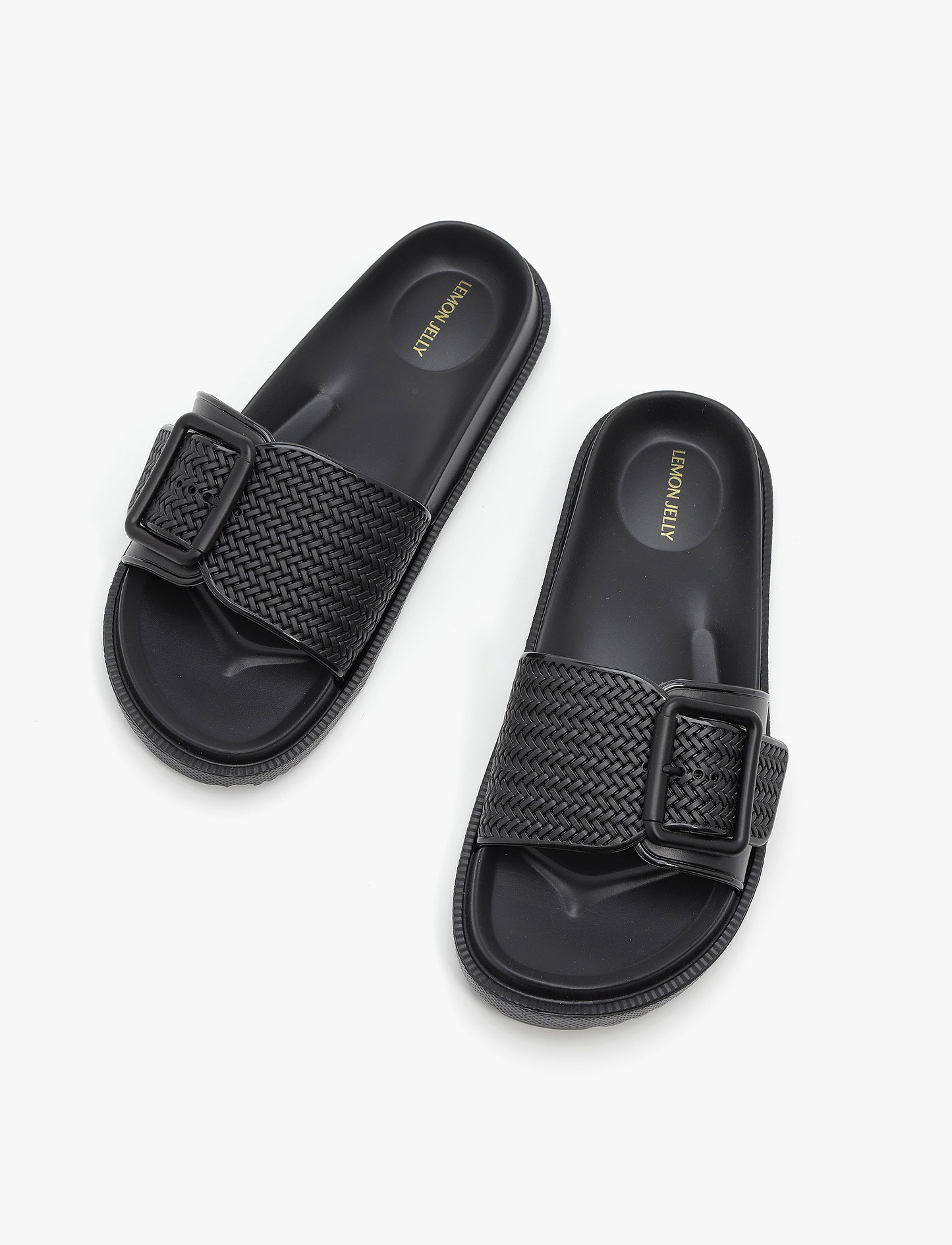 Lemon Jelly Zelie Slide - כפכפי סלייד לנשים למון ג'ילי דגם זלי בצבע שחור