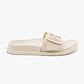 Lemon Jelly Zelie Slide - כפכפי סלייד לנשים למון ג'ילי דגם זלי בצבע בז' מדבר