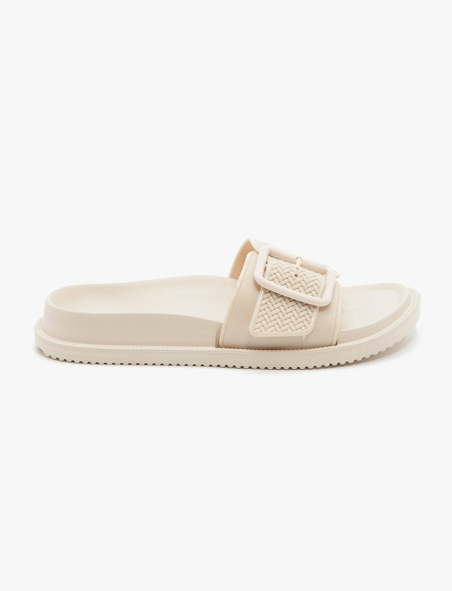Lemon Jelly Zelie Slide - כפכפי סלייד לנשים למון ג'ילי דגם זלי בצבע בז' מדבר