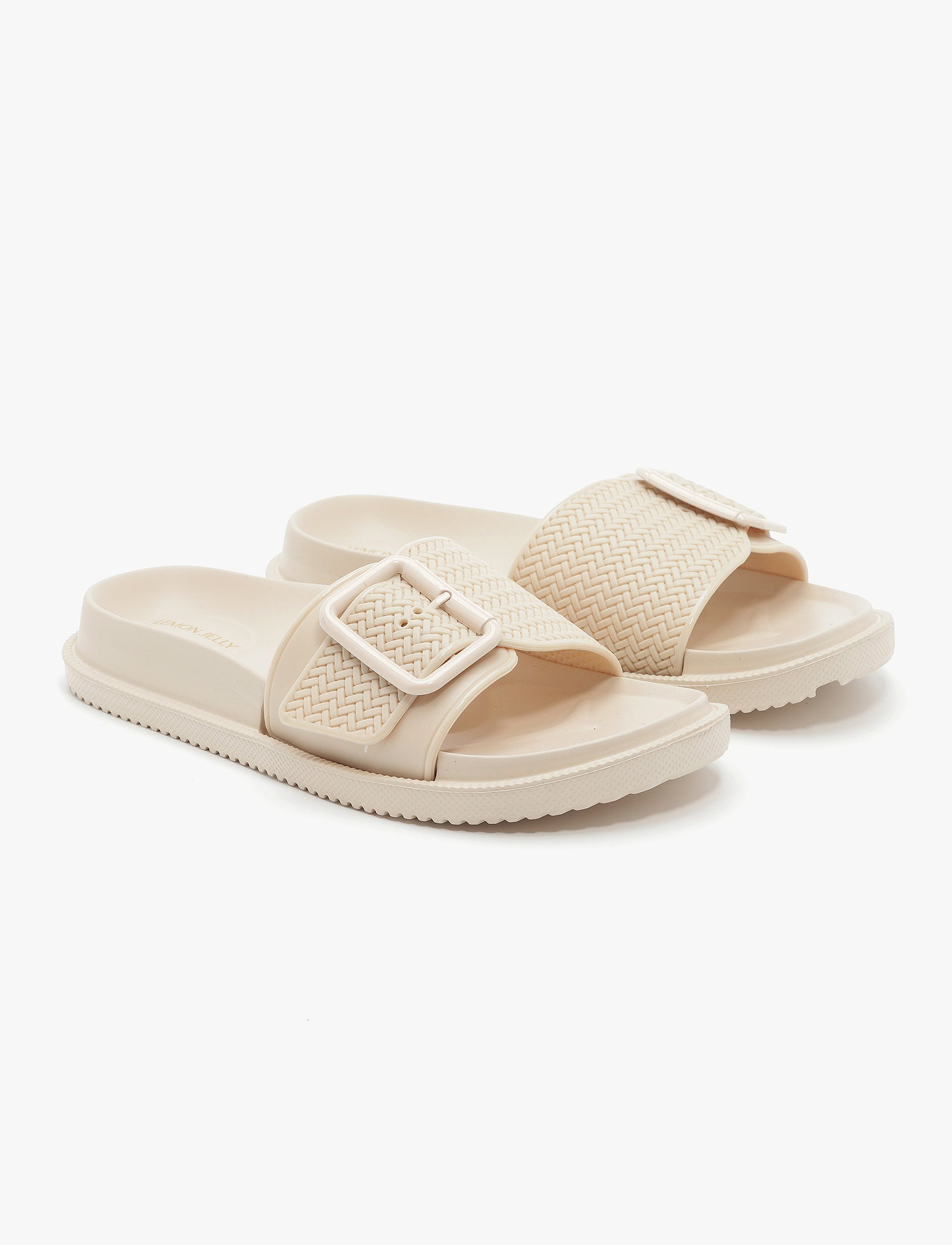 Lemon Jelly Zelie Slide - כפכפי סלייד לנשים למון ג'ילי דגם זלי בצבע בז' מדבר