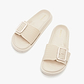 Lemon Jelly Zelie Slide - כפכפי סלייד לנשים למון ג'ילי דגם זלי בצבע בז' מדבר