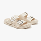 Lemon Jelly Elise Glitter Slide - כפכפי סלייד גליטר לנשים למון ג'ילי דגם אליס בצבע בז'