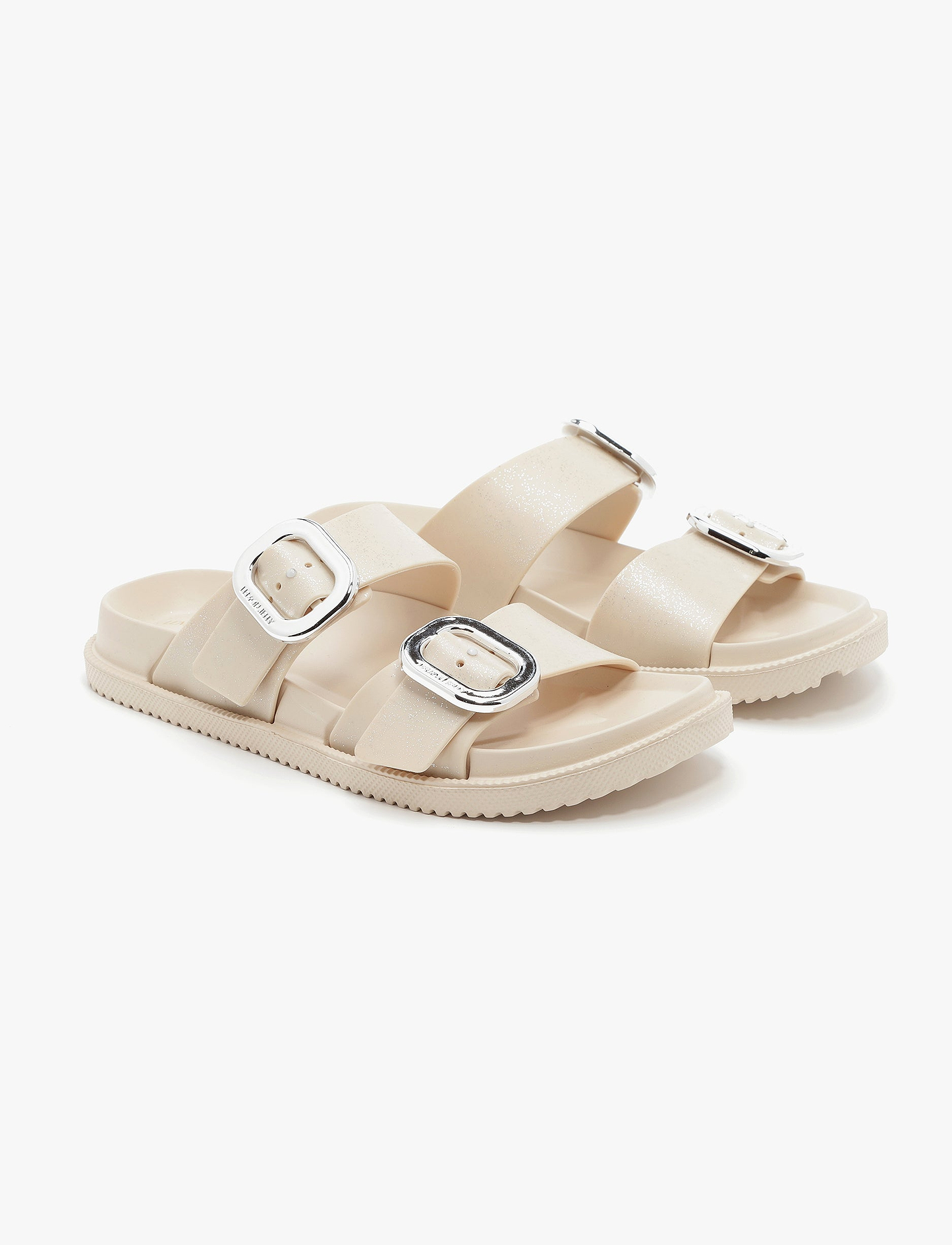 Lemon Jelly Elise Glitter Slide - כפכפי סלייד גליטר לנשים למון ג'ילי דגם אליס בצבע בז'