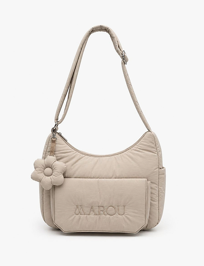 Marou Women Side Bag - תיק צד נשים מרו דגם 011 בצבע בז' בהיר