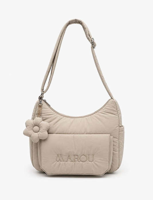 Marou Women Side Bag - תיק צד נשים מרו דגם 011 בצבע בז' בהיר