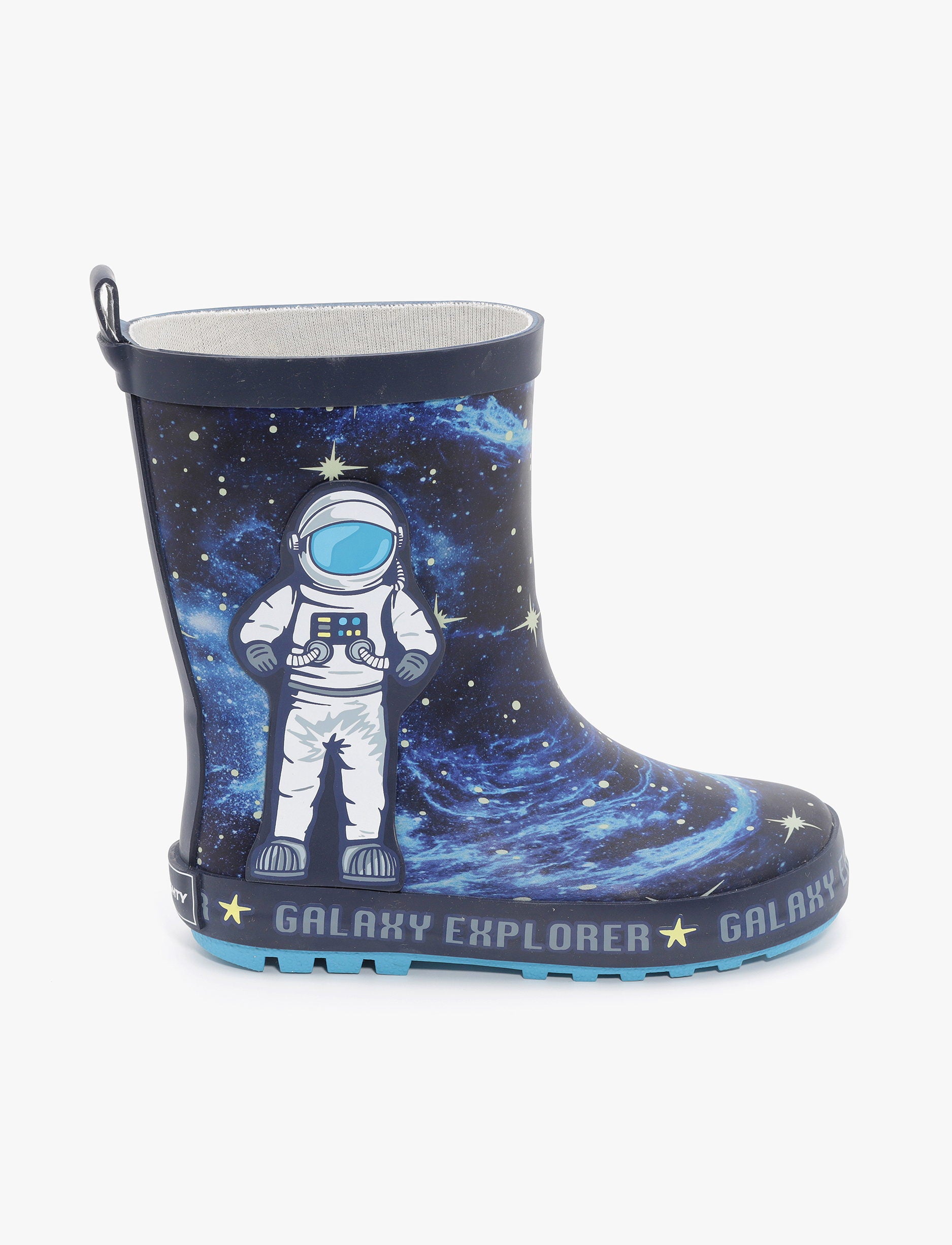 Rain Boot Mighty Kids – מגפי גומי מייטי לילדים בהדפס אסטרונאוט בצבע נייבי