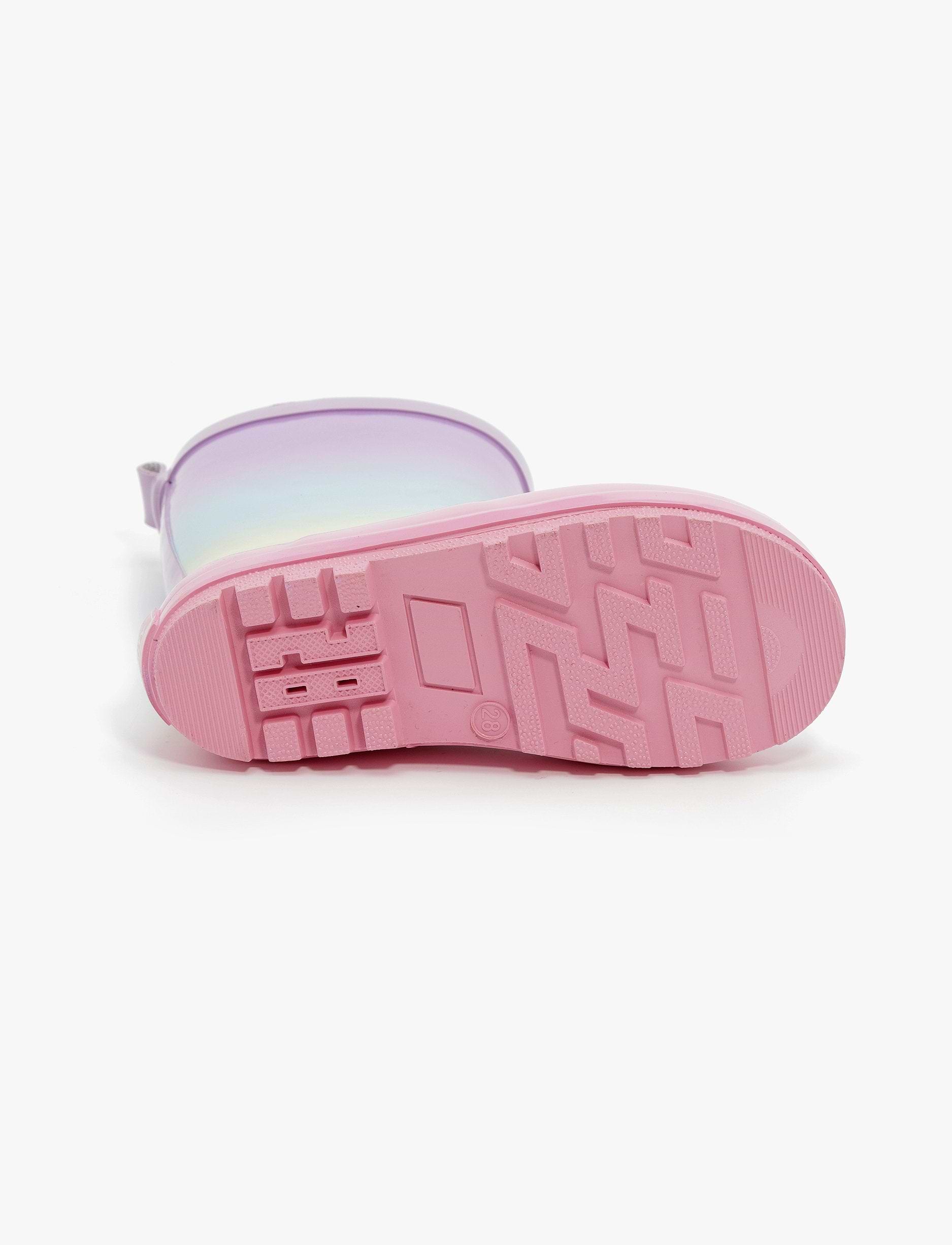 Rain Boot Mighty Kids – מגפי גומי מייטי לילדים בהדפס קשת צבעונית