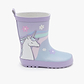 Rain Boot Mighty – מגפי גומי מייטי לילדים בהדפס חד קרן לבנדר