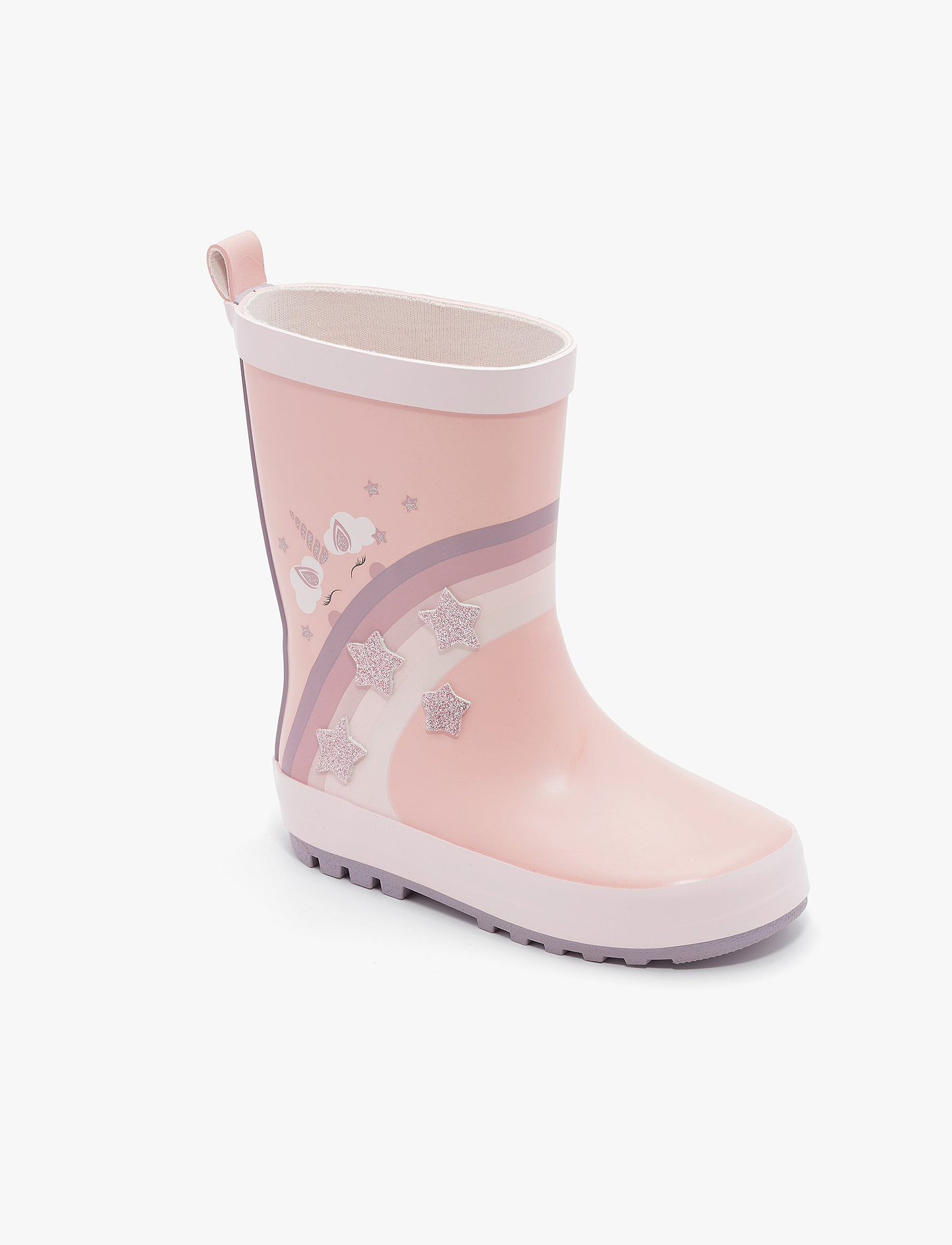 Rain Boot Mighty – מגפי גומי מייטי לילדים בהדפס קשת כוכבים ורוד