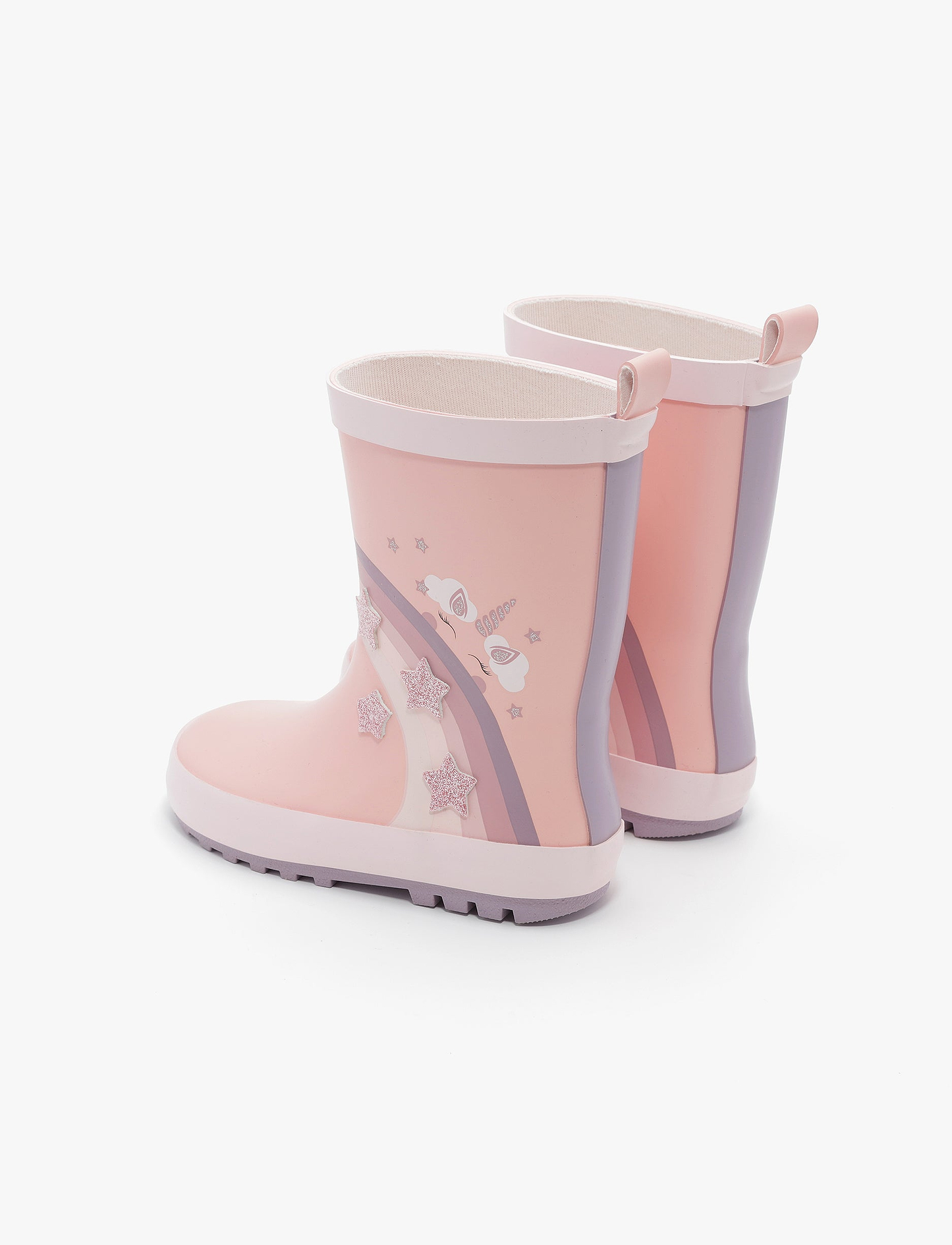 Rain Boot Mighty – מגפי גומי מייטי לילדים בהדפס קשת כוכבים ורוד