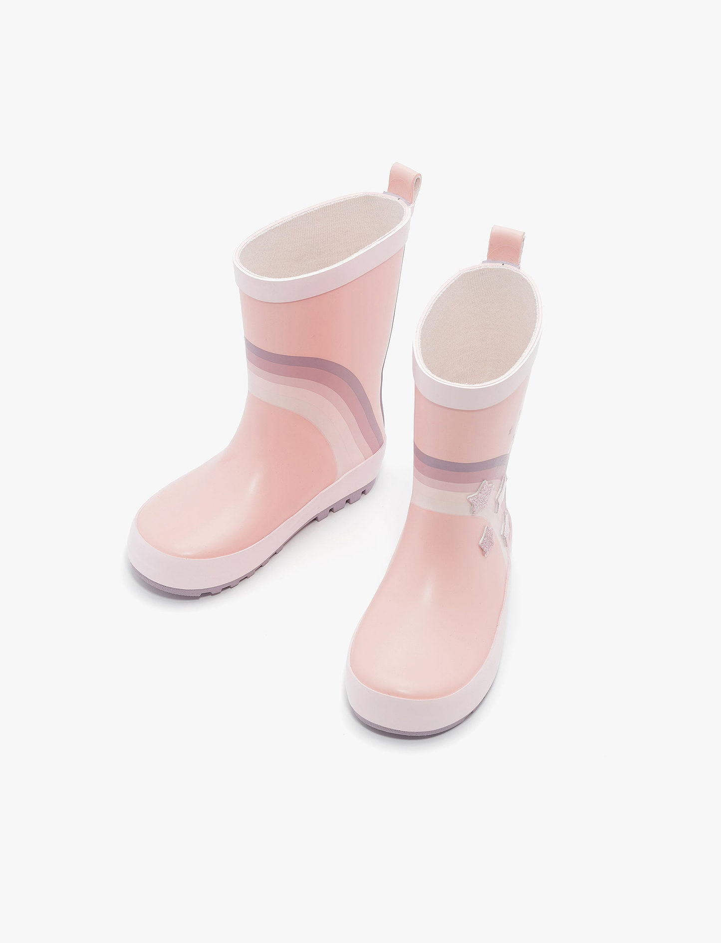 Rain Boot Mighty – מגפי גומי מייטי לילדים בהדפס קשת כוכבים ורוד