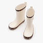 Rain Boot Mighty – מגפי גומי מייטי לילדים בהדפס לב מנומר שמנת