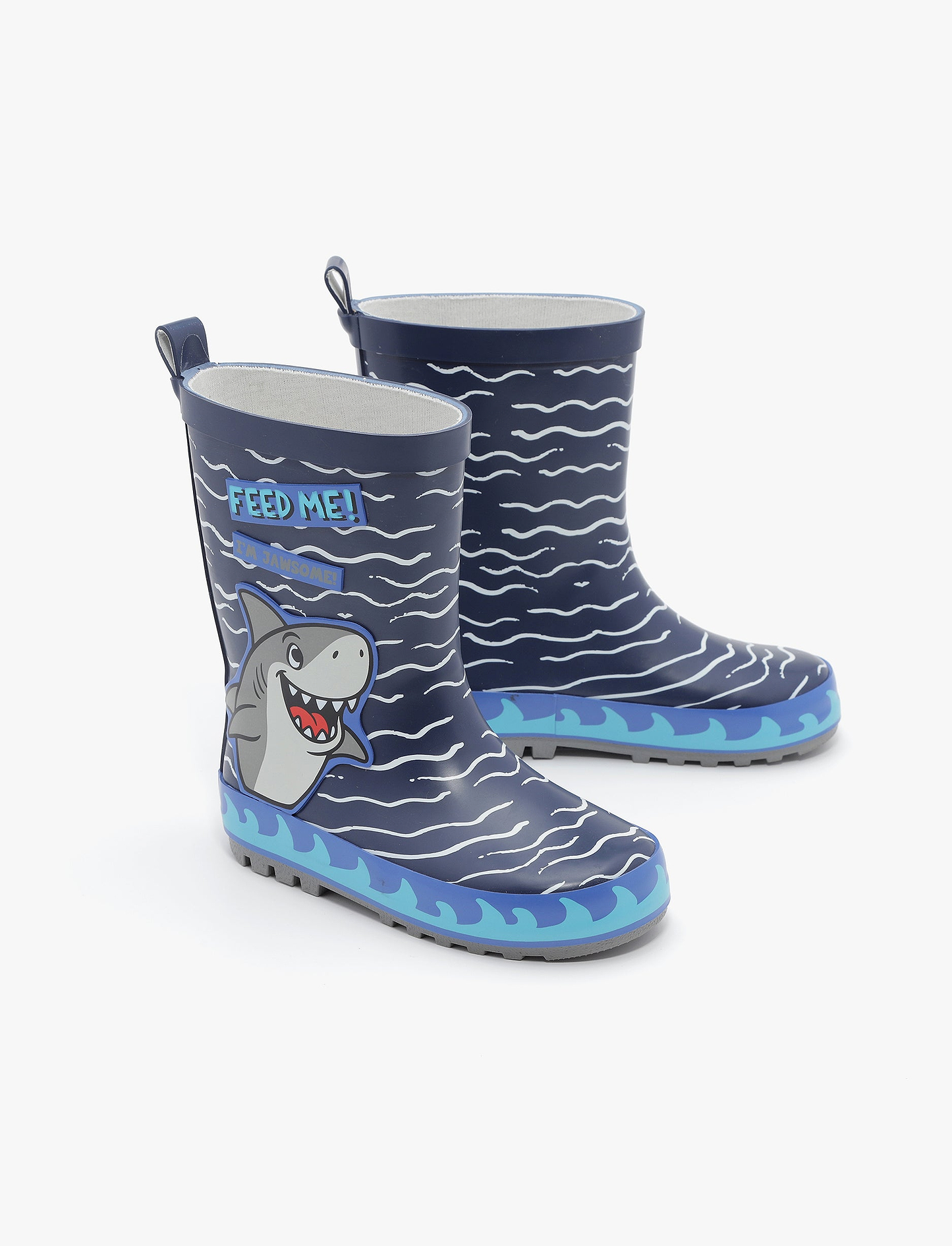 Rain Boot Mighty – מגפי גומי מייטי לילדים בהדפס כריש נייבי