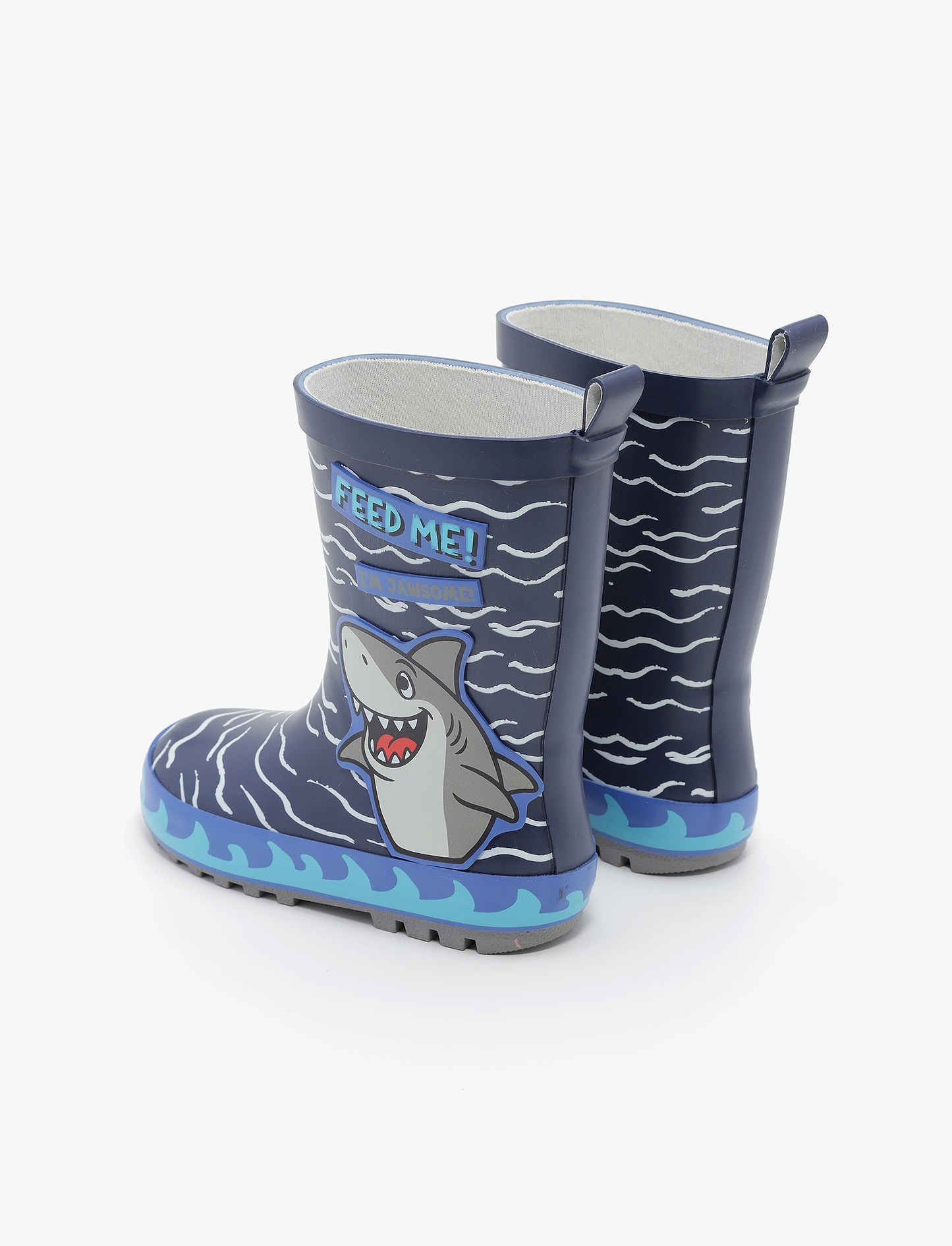Rain Boot Mighty – מגפי גומי מייטי לילדים בהדפס כריש נייבי