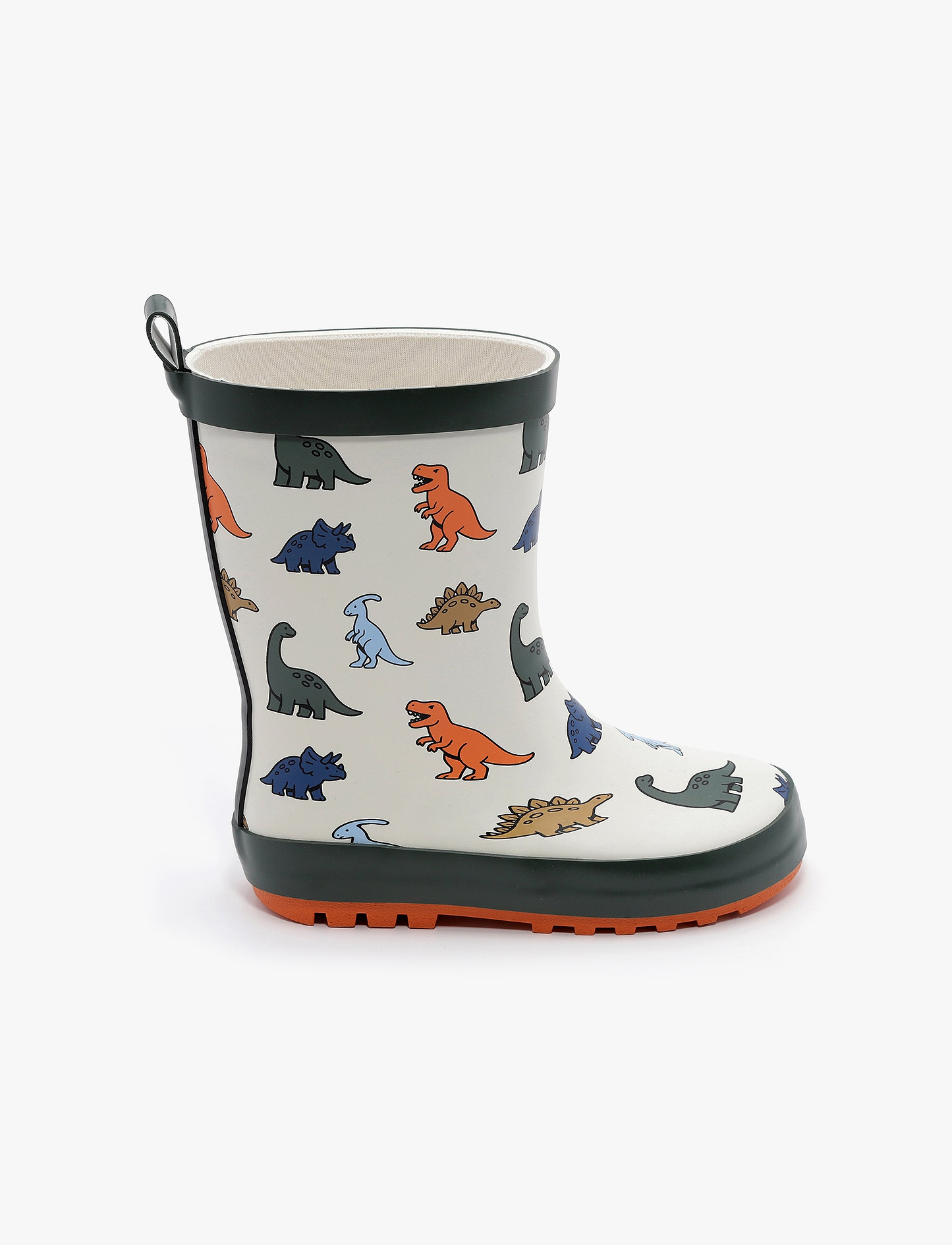 Rain Boot Mighty – מגפי גומי מייטי לילדים בהדפס דינוזאורים שמנת