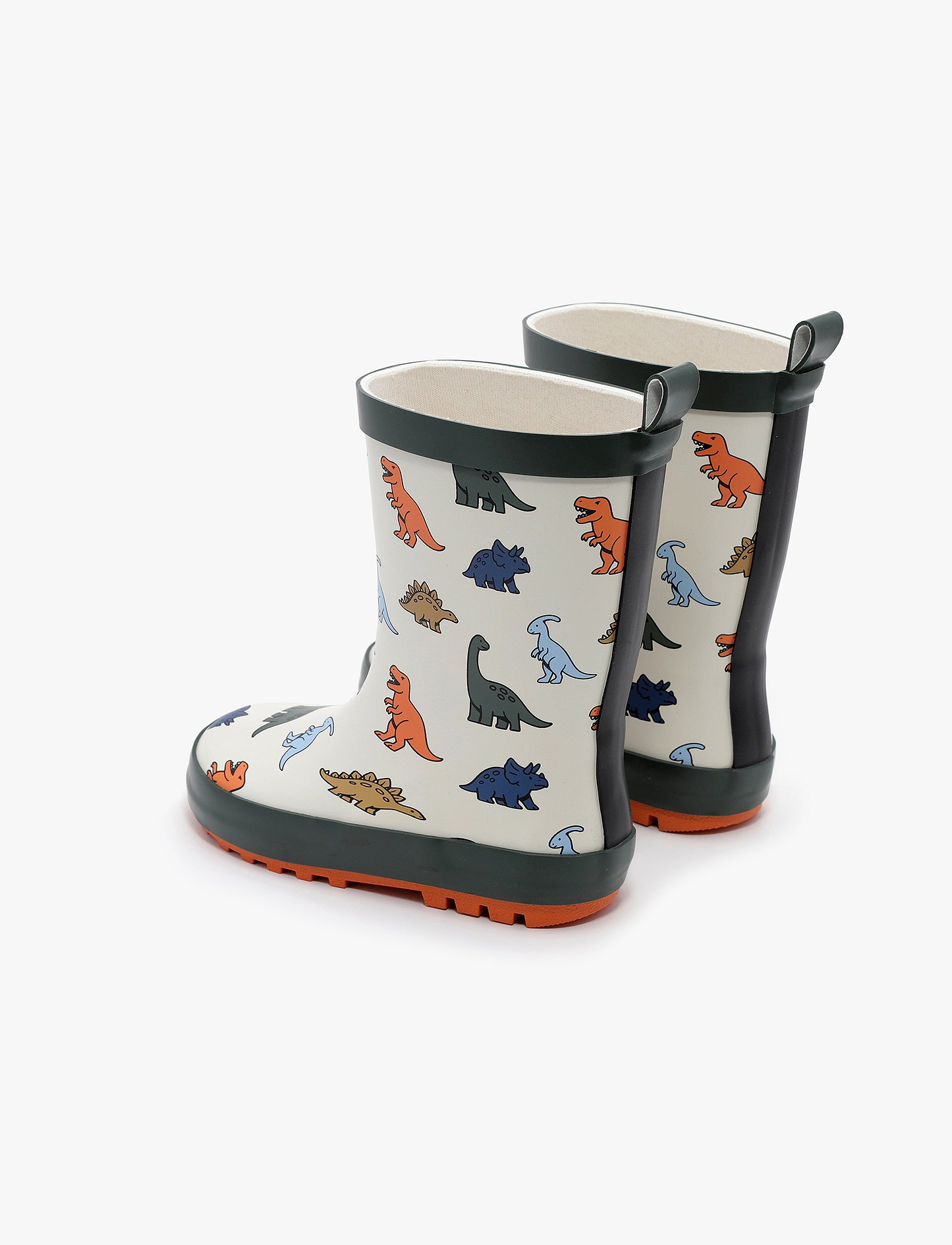 Rain Boot Mighty – מגפי גומי מייטי לילדים בהדפס דינוזאורים שמנת