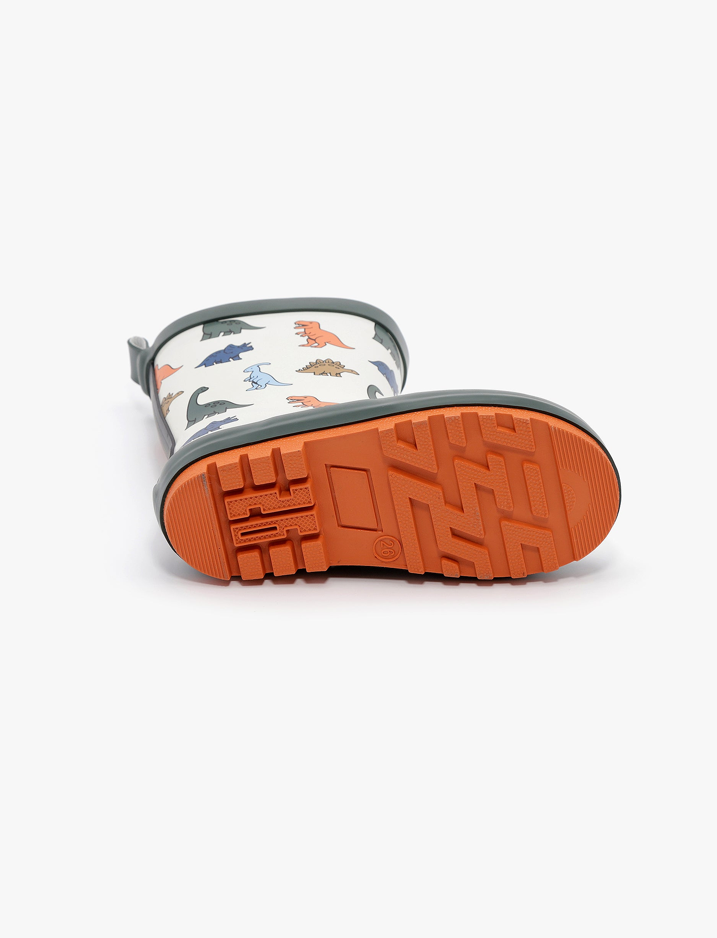 Rain Boot Mighty – מגפי גומי מייטי לילדים בהדפס דינוזאורים שמנת