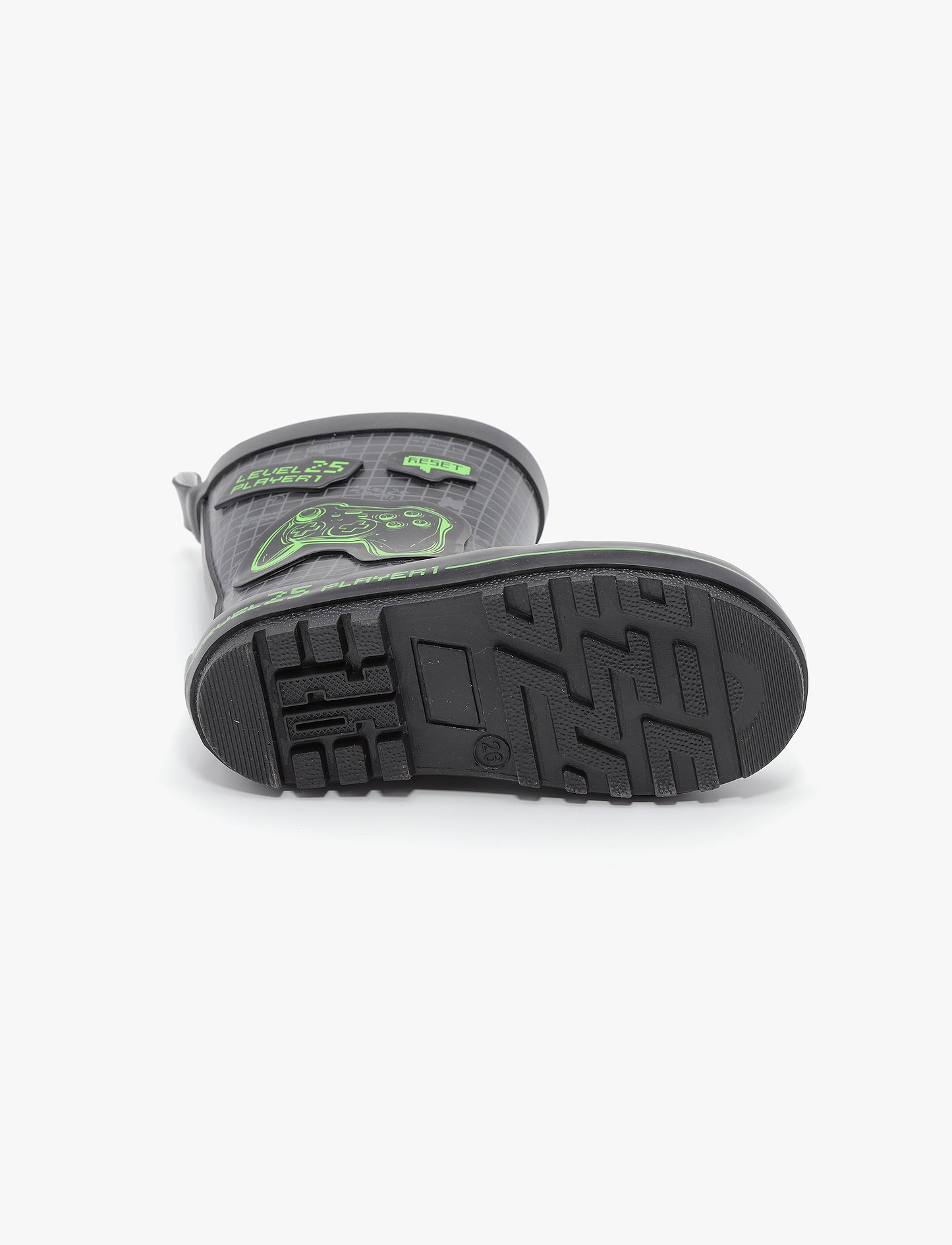 Rain Boot Mighty – מגפי גומי מייטי לילדים בהדפס גיימר שחור