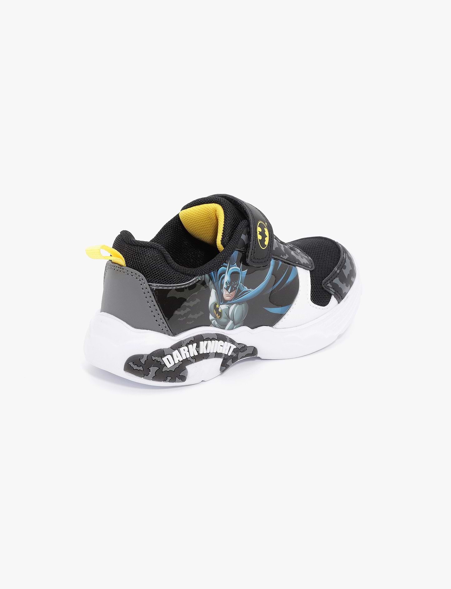 Mighty Boys Batman Sneakers H5301 -  נעלי סניקרס באטמן מייטי לבנים בצבע שחור/לבן