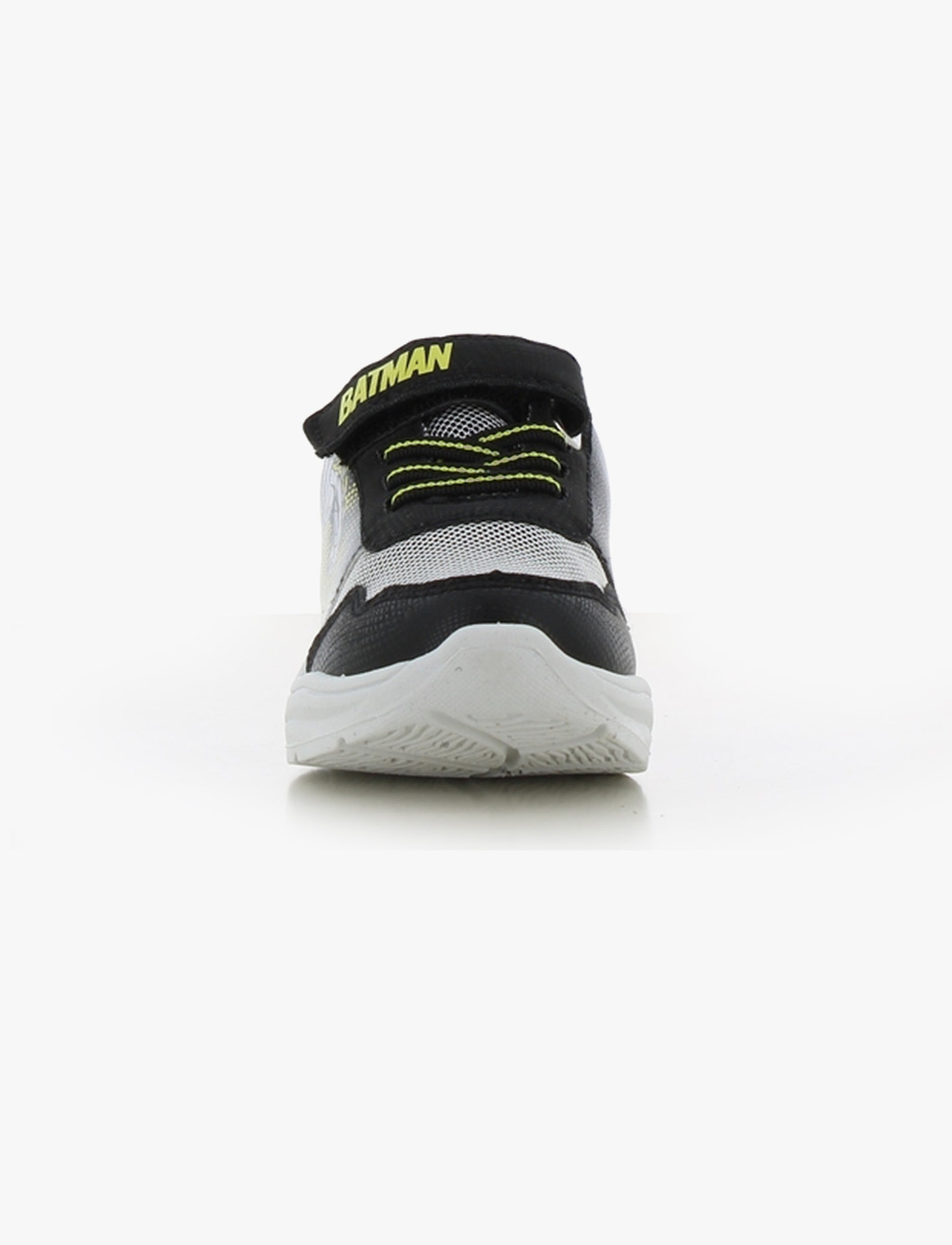 Mighty - נעלי סניקרס מייטי באטמן עם אורות לבנים בצבע שחור/אפור