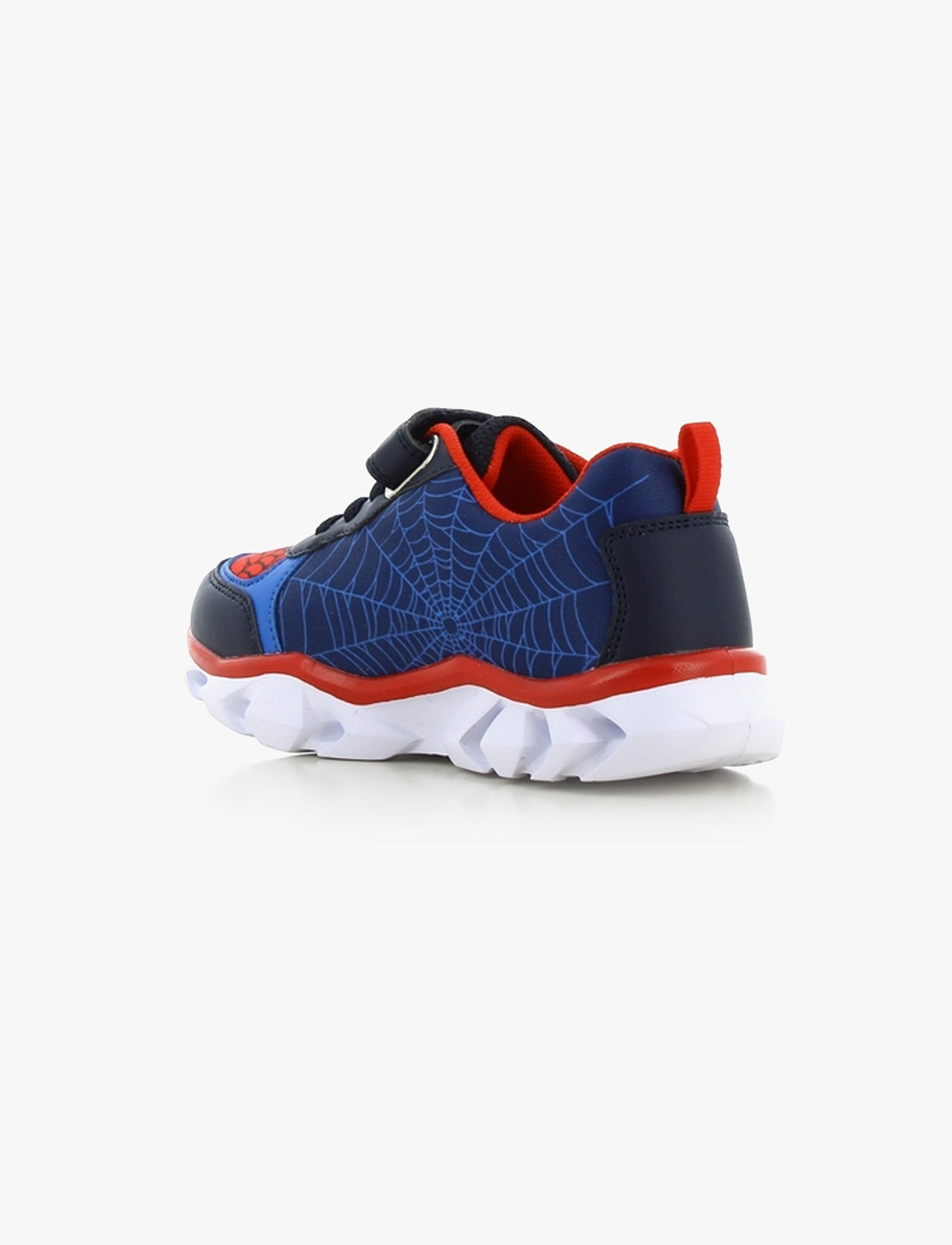 Mighty - נעלי סניקרס מייטי ספיידרמן עם אורות לבנים בצבע נייבי/אדום