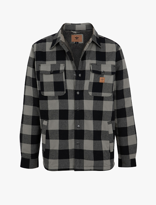 Nordblue Osborn Flannel Jacket - ג'קט פלנל עם פרווה נורדבלו לגברים
