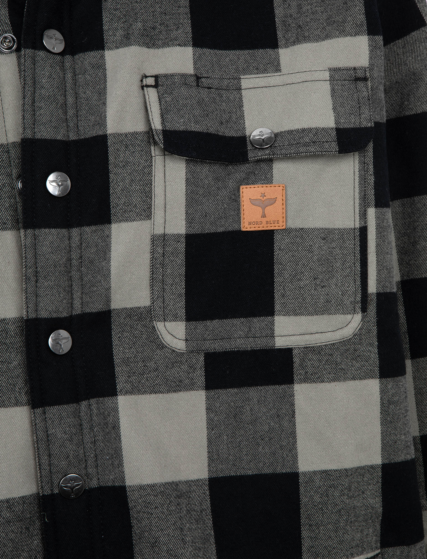 Nordblue Osborn Flannel Jacket - ג'קט פלנל עם פרווה נורדבלו לגברים