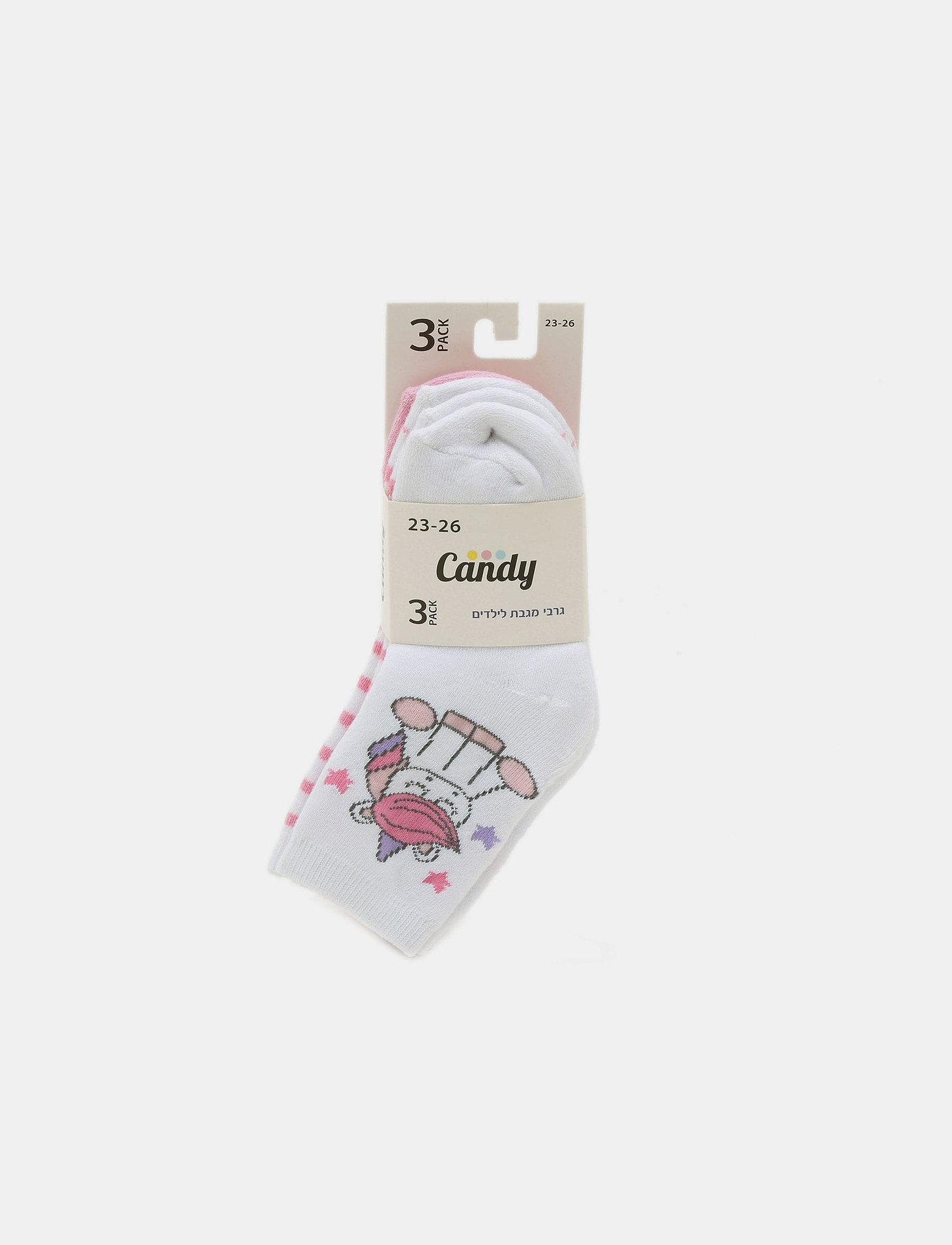 Candy 3 Pack Socks - מארז 3 זוגות גרבי קנדי