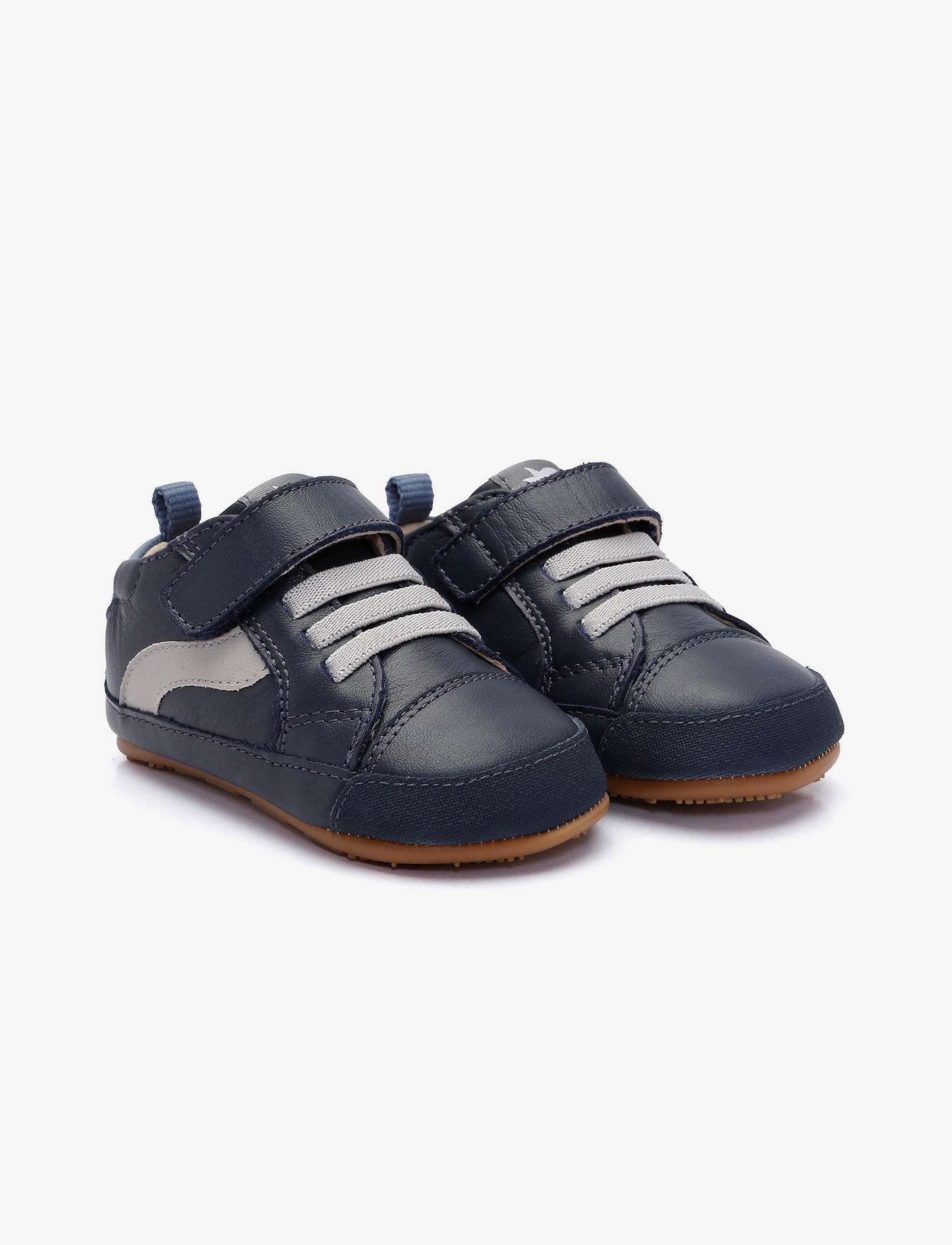 Oldsoles First Wave - נעלי סניקרס צעד ראשון אולדסולס לילדים בצבע נייבי