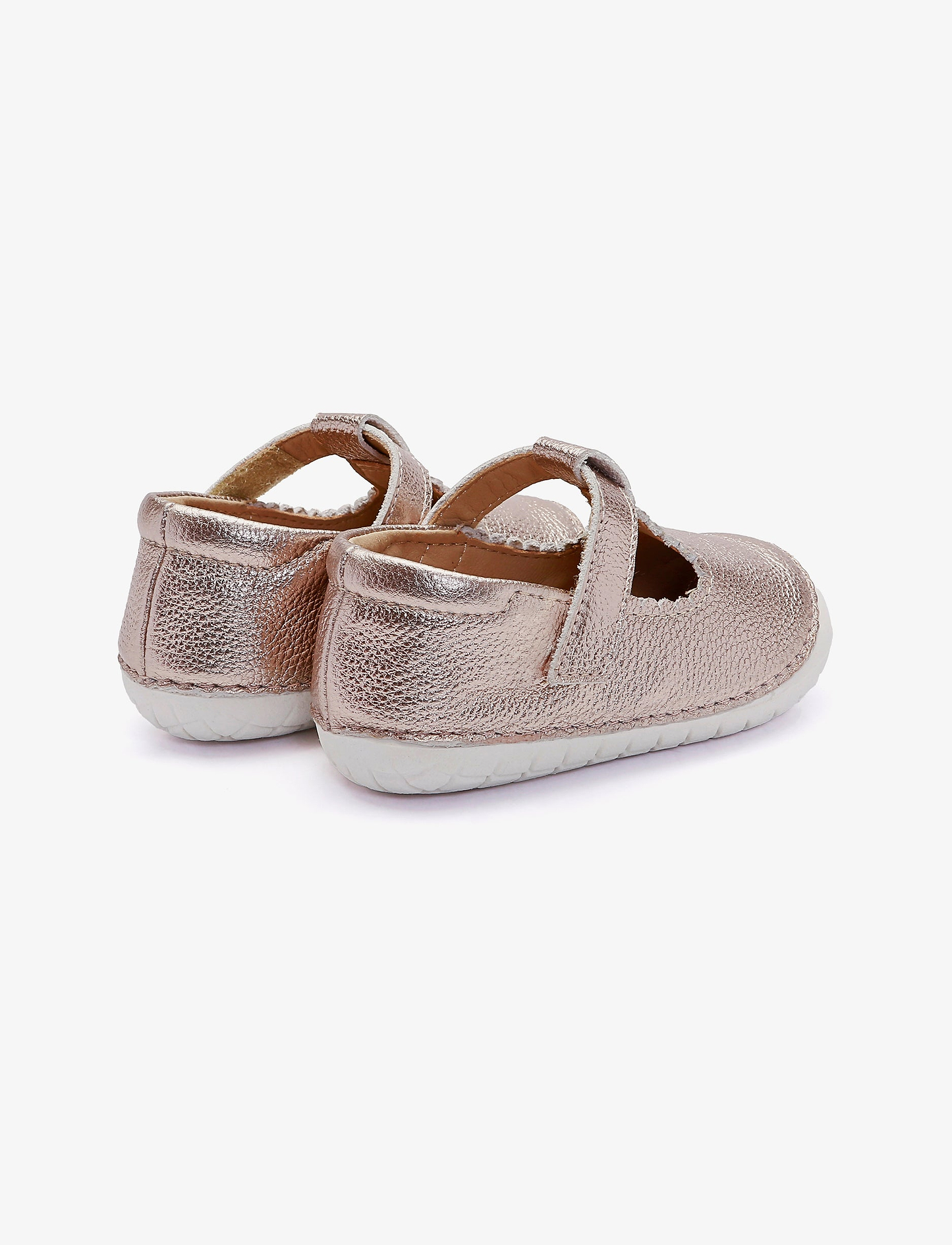 Oldsoles Pave Classic-T - נעלי בובה צעד ראשון אולדסולס לילדים בצבע מטאל ליצ'י