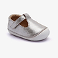 Oldsoles Pave Classic-T - נעלי בובה צעד ראשון אולדסולס לילדים בצבע כסוף סדוק