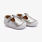 Oldsoles Pave Classic-T - נעלי בובה צעד ראשון אולדסולס לילדים בצבע כסוף סדוק