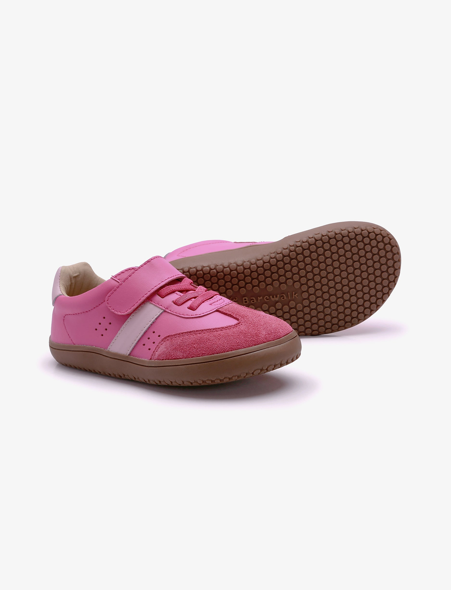 Oldsoles Stylin Barewalk - נעלי סניקרס אולדסולס לילדים בצבע ורוד פוקסיה/ורוד בהיר