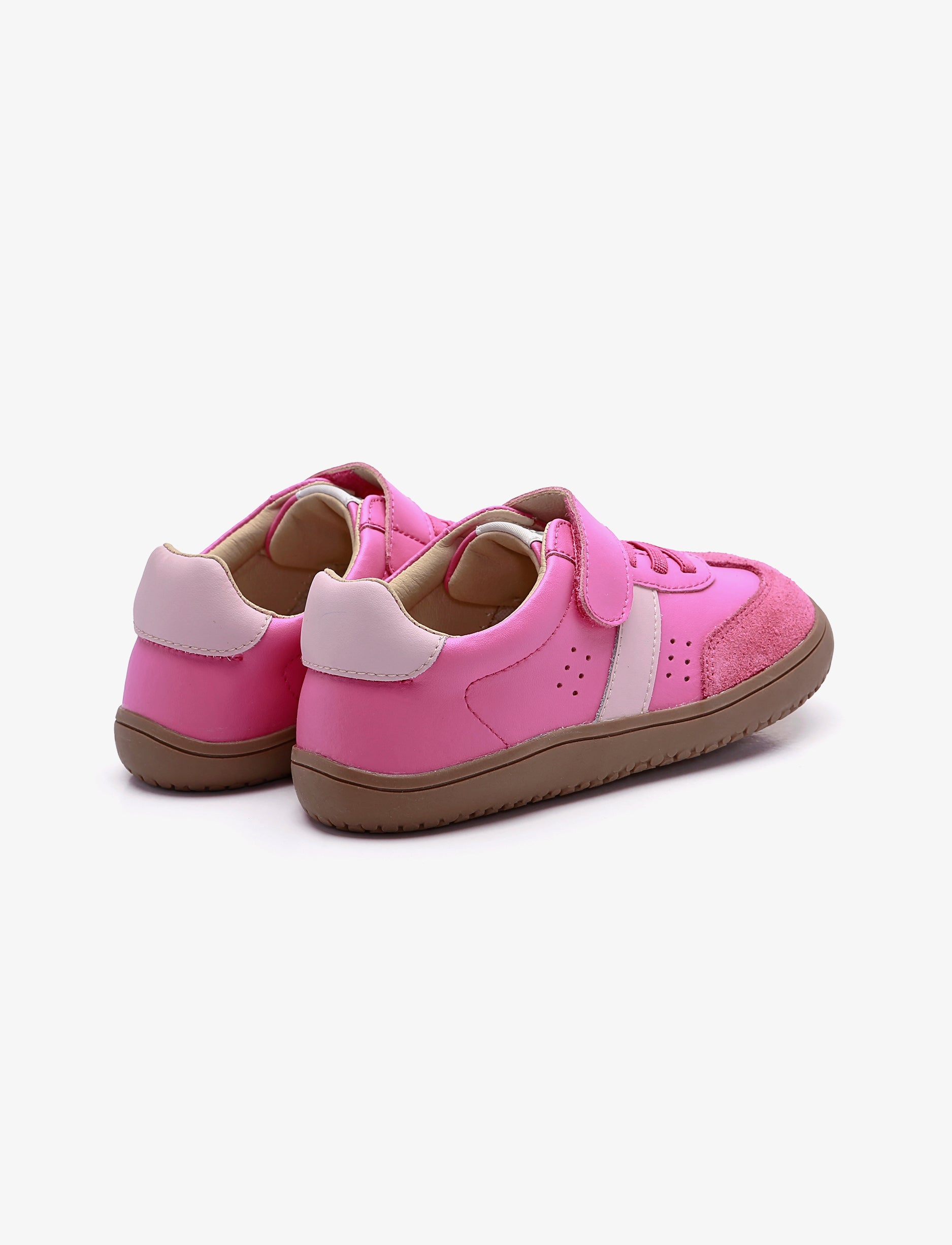 Oldsoles Stylin Barewalk - נעלי סניקרס אולדסולס לילדים בצבע ורוד פוקסיה/ורוד בהיר