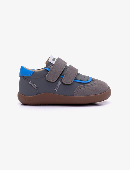 Oldsoles Zigsta Ground - נעלי סניקרס אולדסולס לילדים בצבע אפור שאדאו